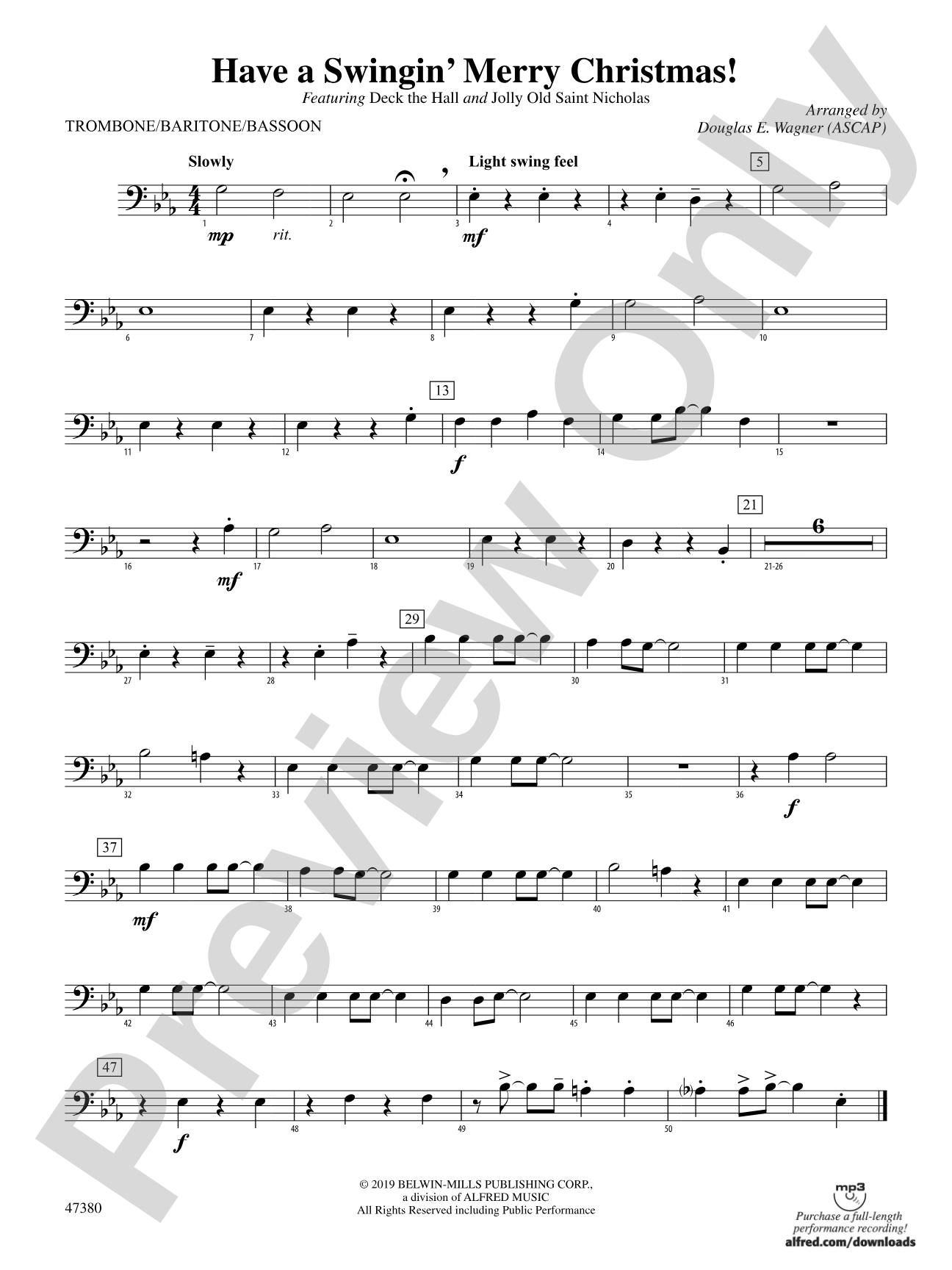 Have a Swingin' Merry Christmas!: 1st Trombone