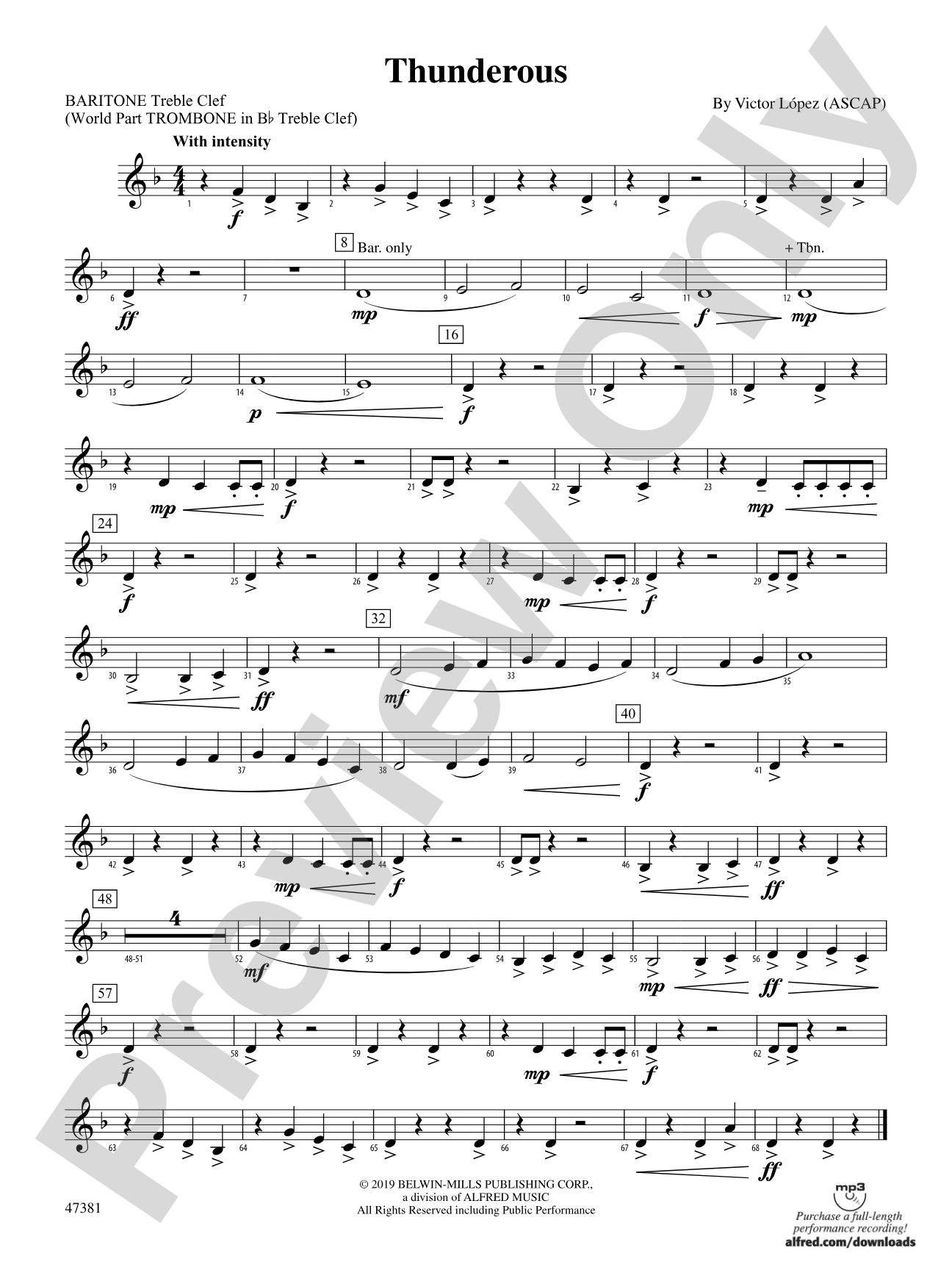 Thunderous: Baritone T.C.