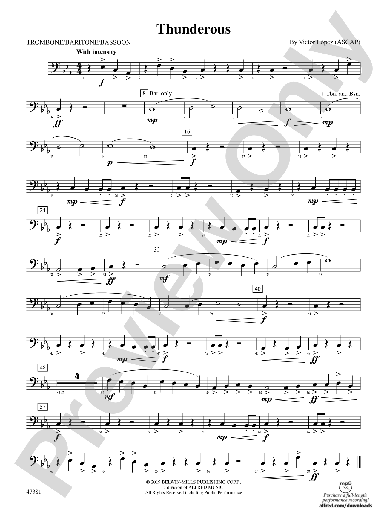 Thunderous: 1st Trombone