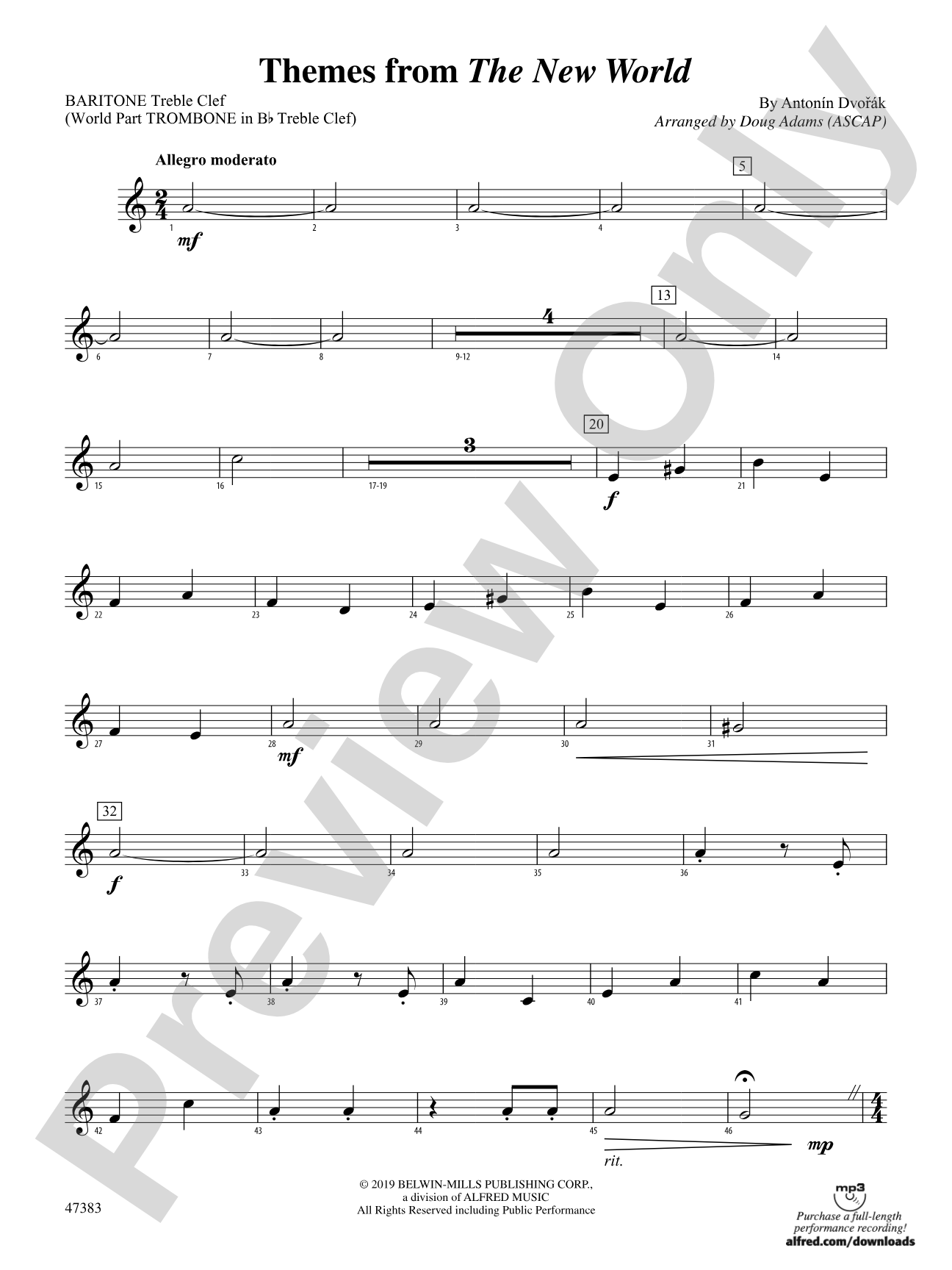 Themes from The New World: Baritone T.C.