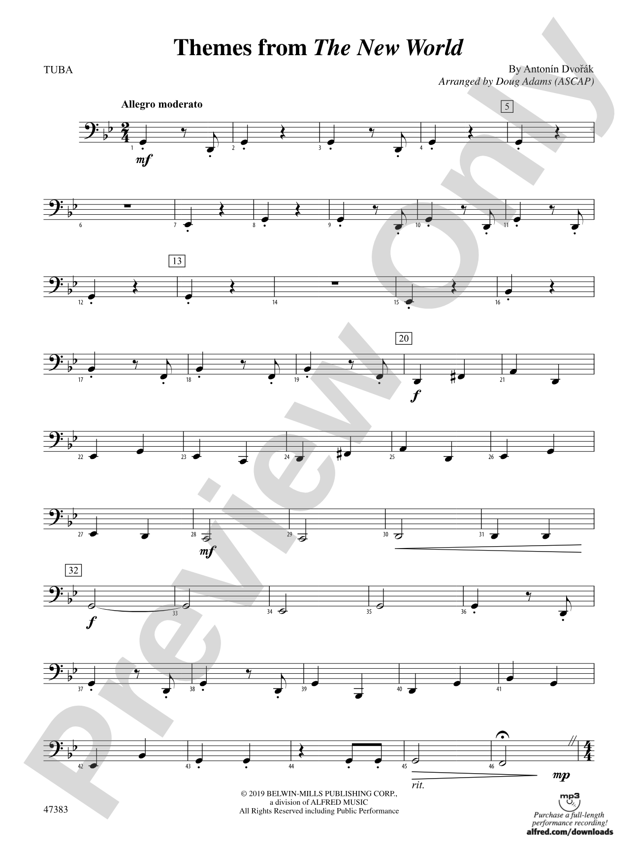 Themes from The New World: Tuba