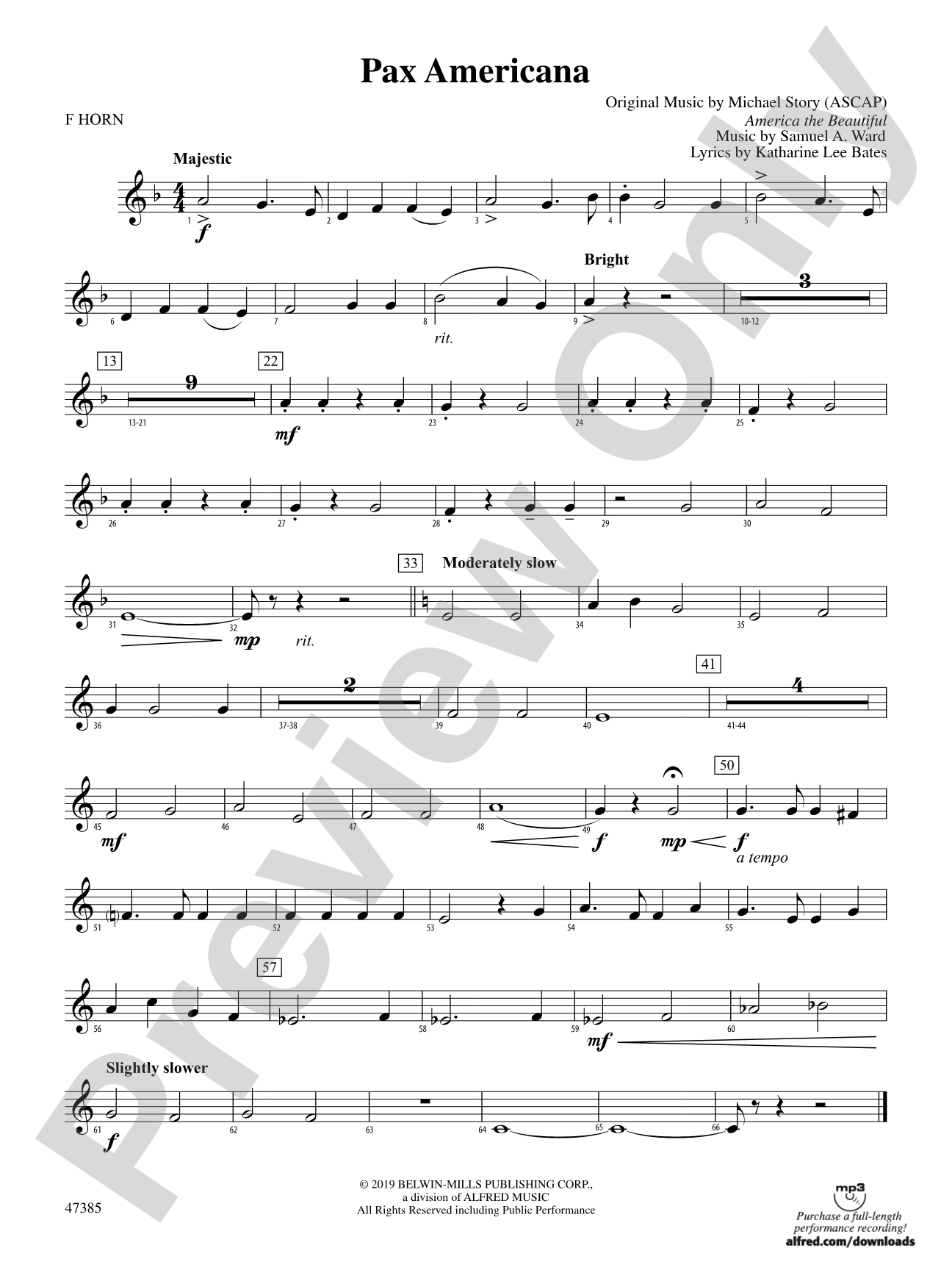 Pax Americana: 1st F Horn