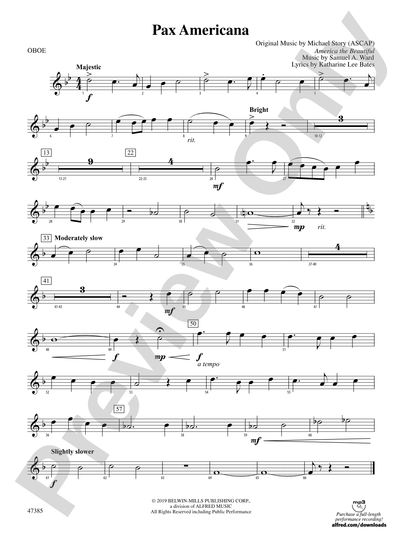 Pax Americana: Oboe