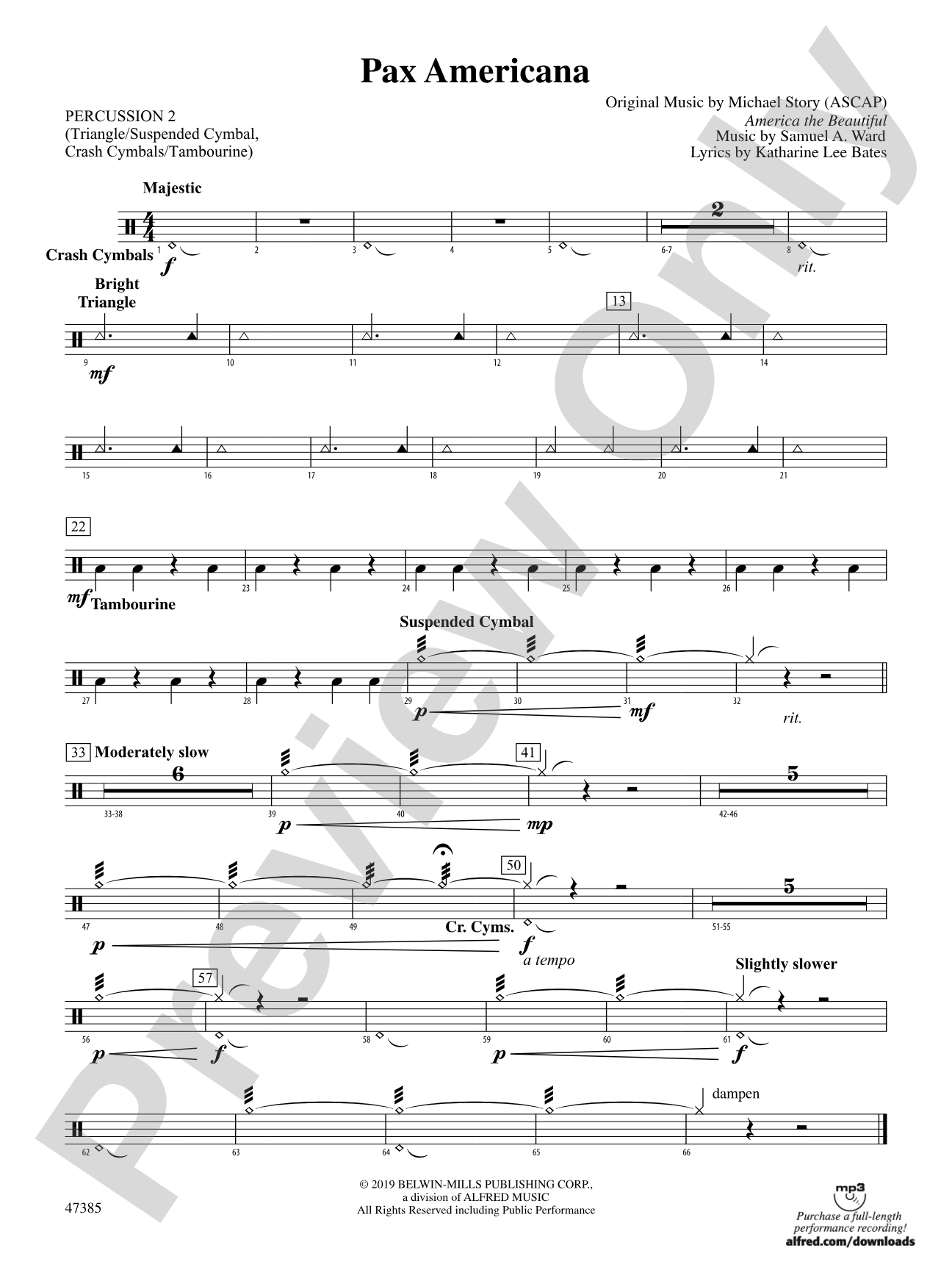 Pax Americana: 2nd Percussion