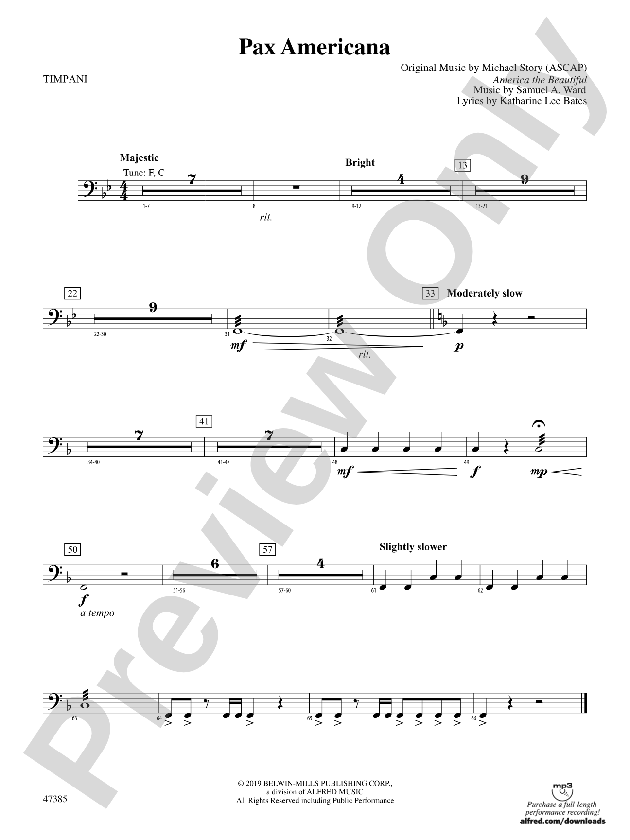 Pax Americana: Timpani