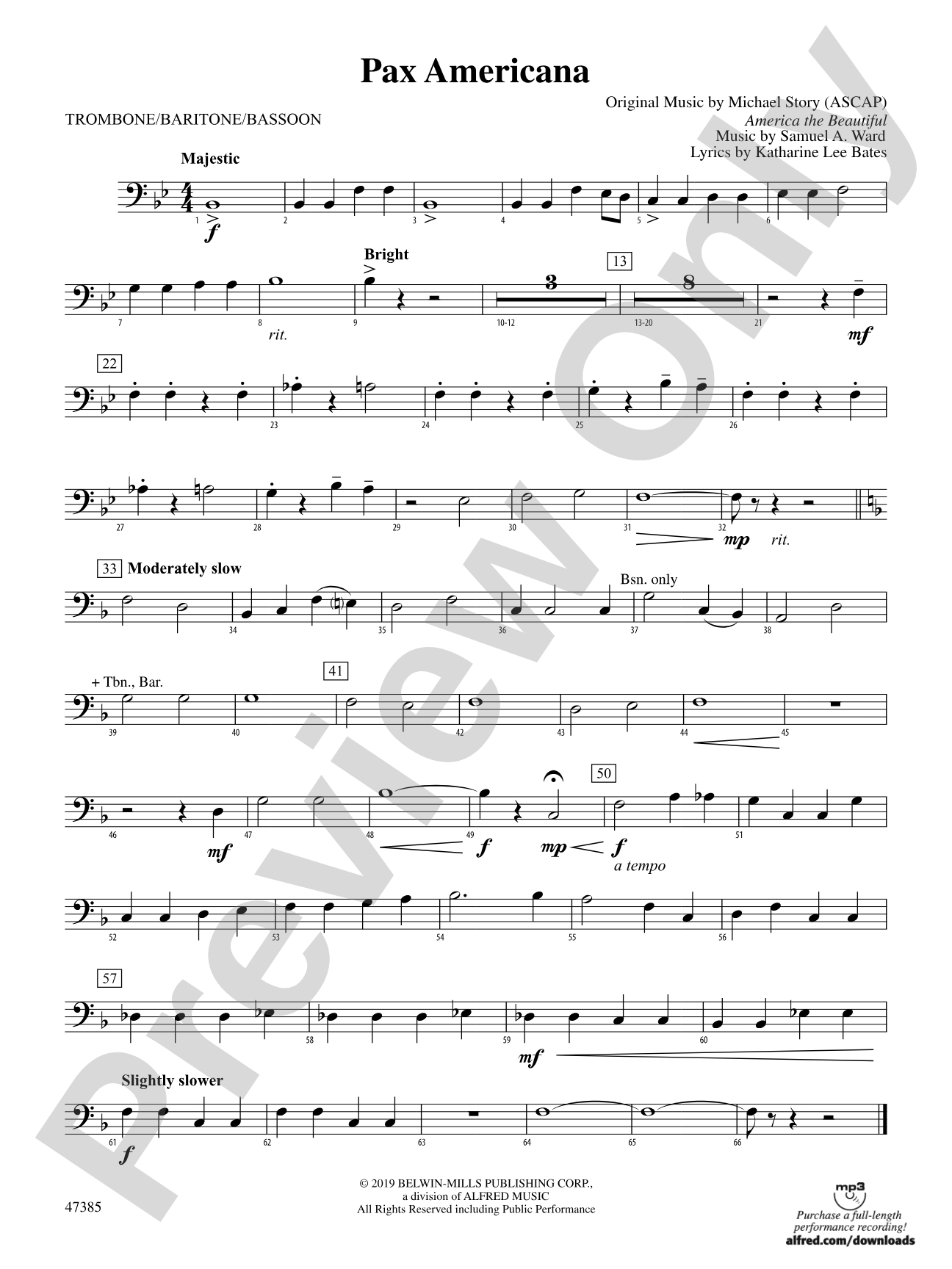 Pax Americana: 1st Trombone