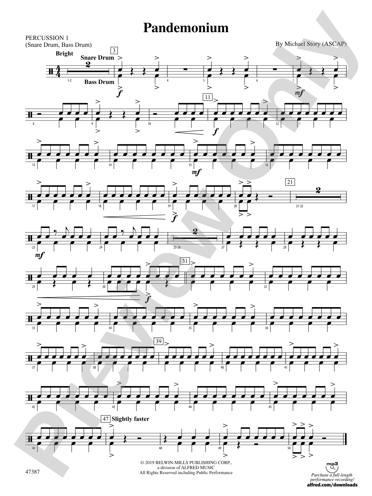 Pandemonium: 1st Percussion