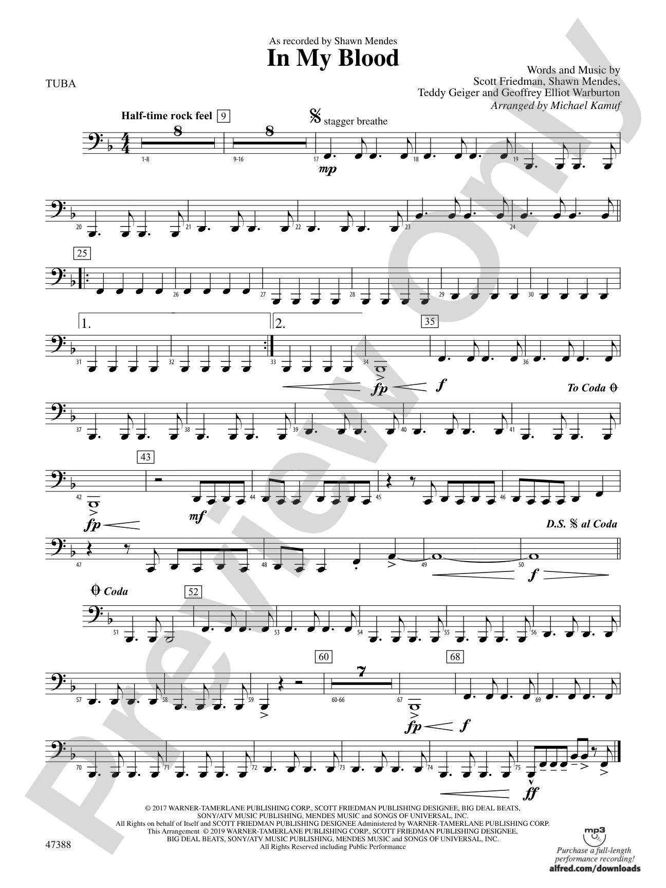 In My Blood: Tuba