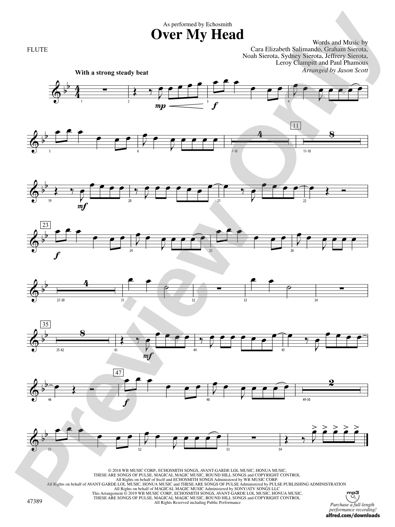 Over My Head: Flute