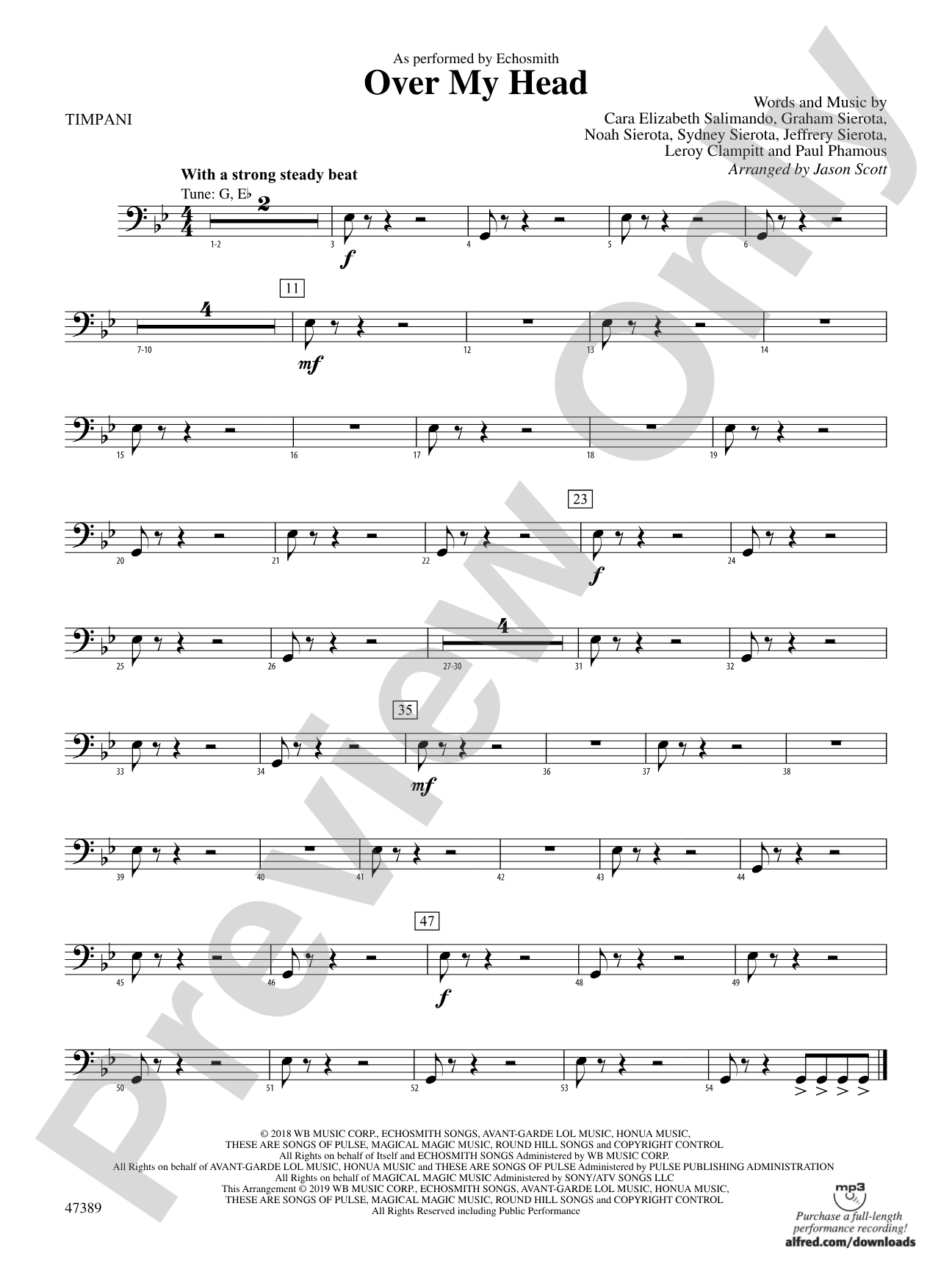 Over My Head: Timpani
