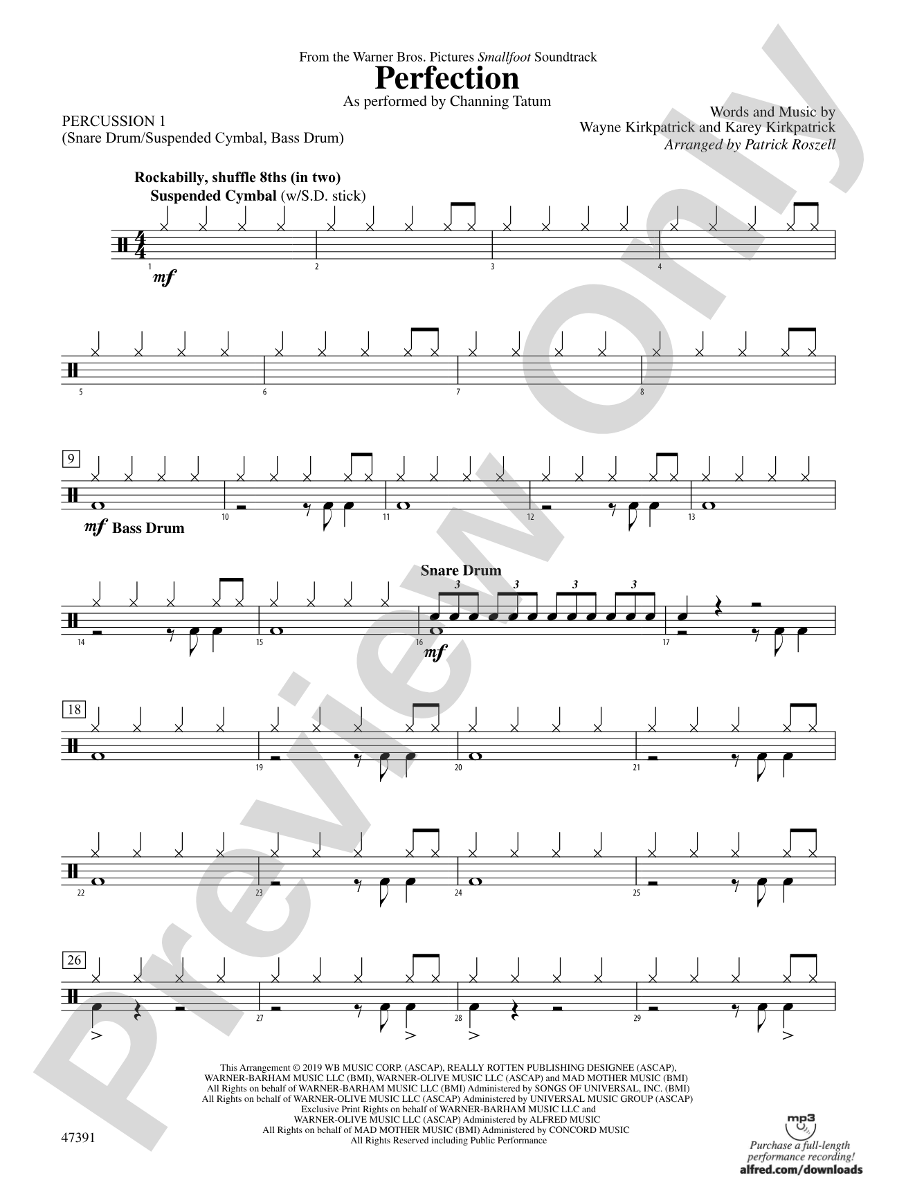 Perfection: 1st Percussion