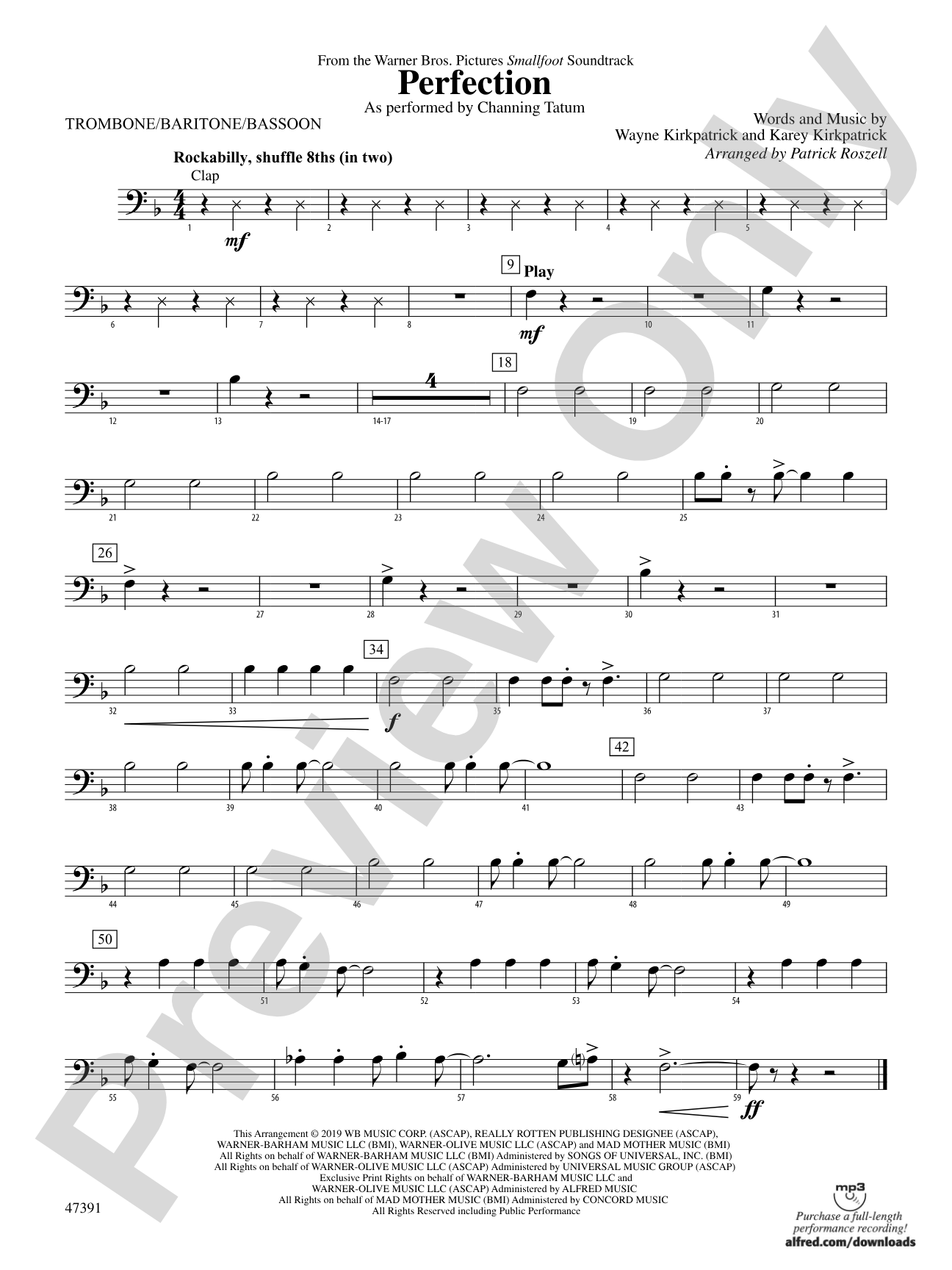 Perfection: 1st Trombone