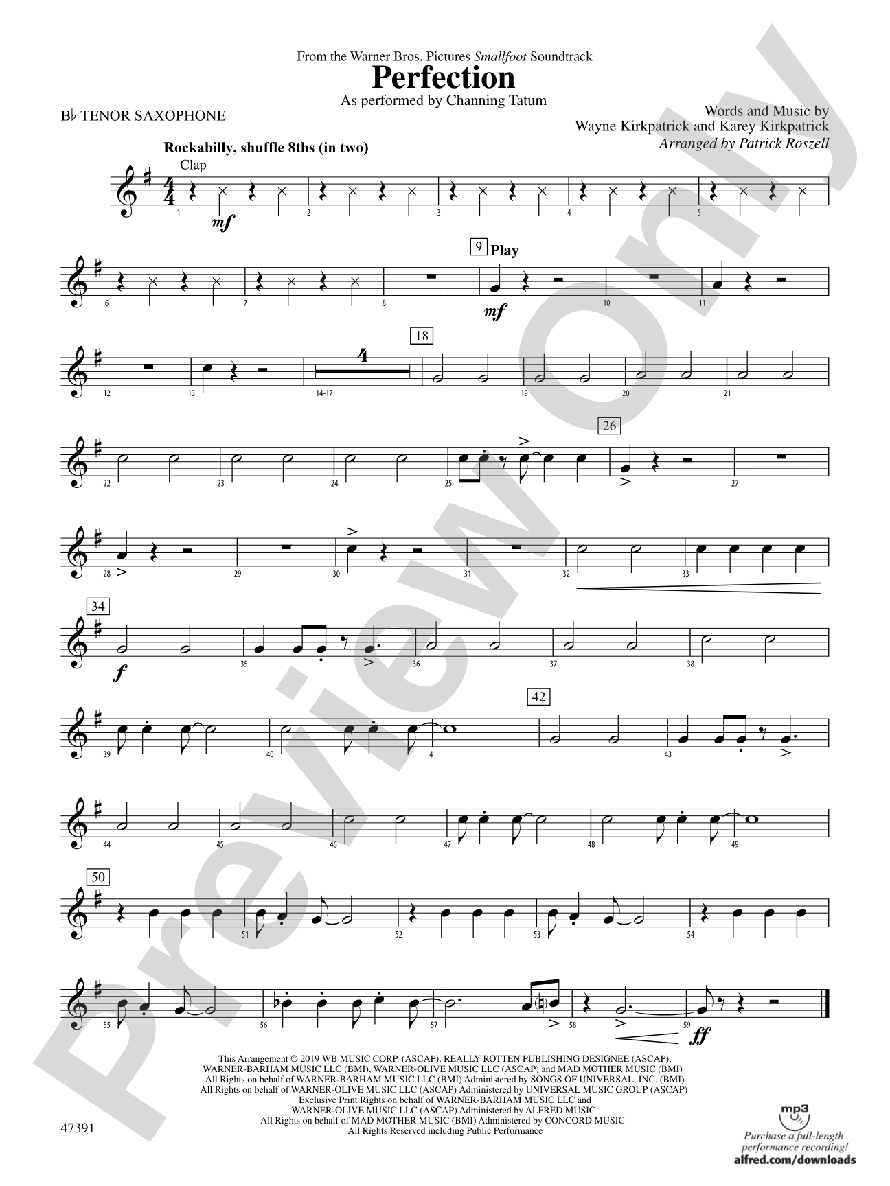 Perfection: B-flat Tenor Saxophone