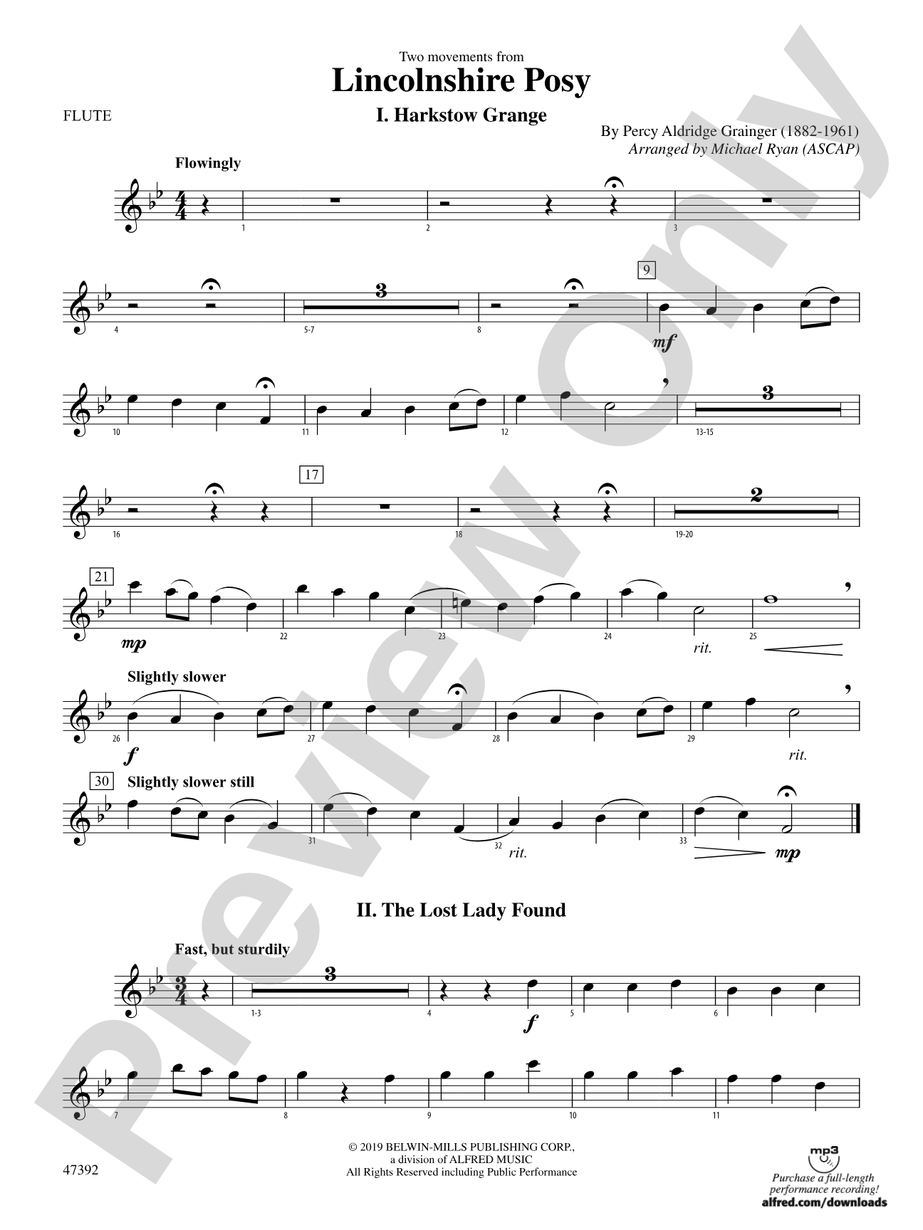 Lincolnshire Posy: Flute