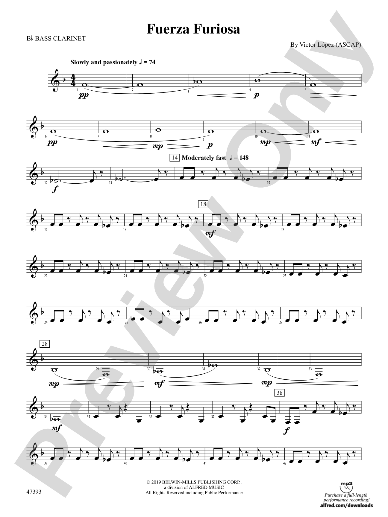 Fuerza Furiosa: B-flat Bass Clarinet