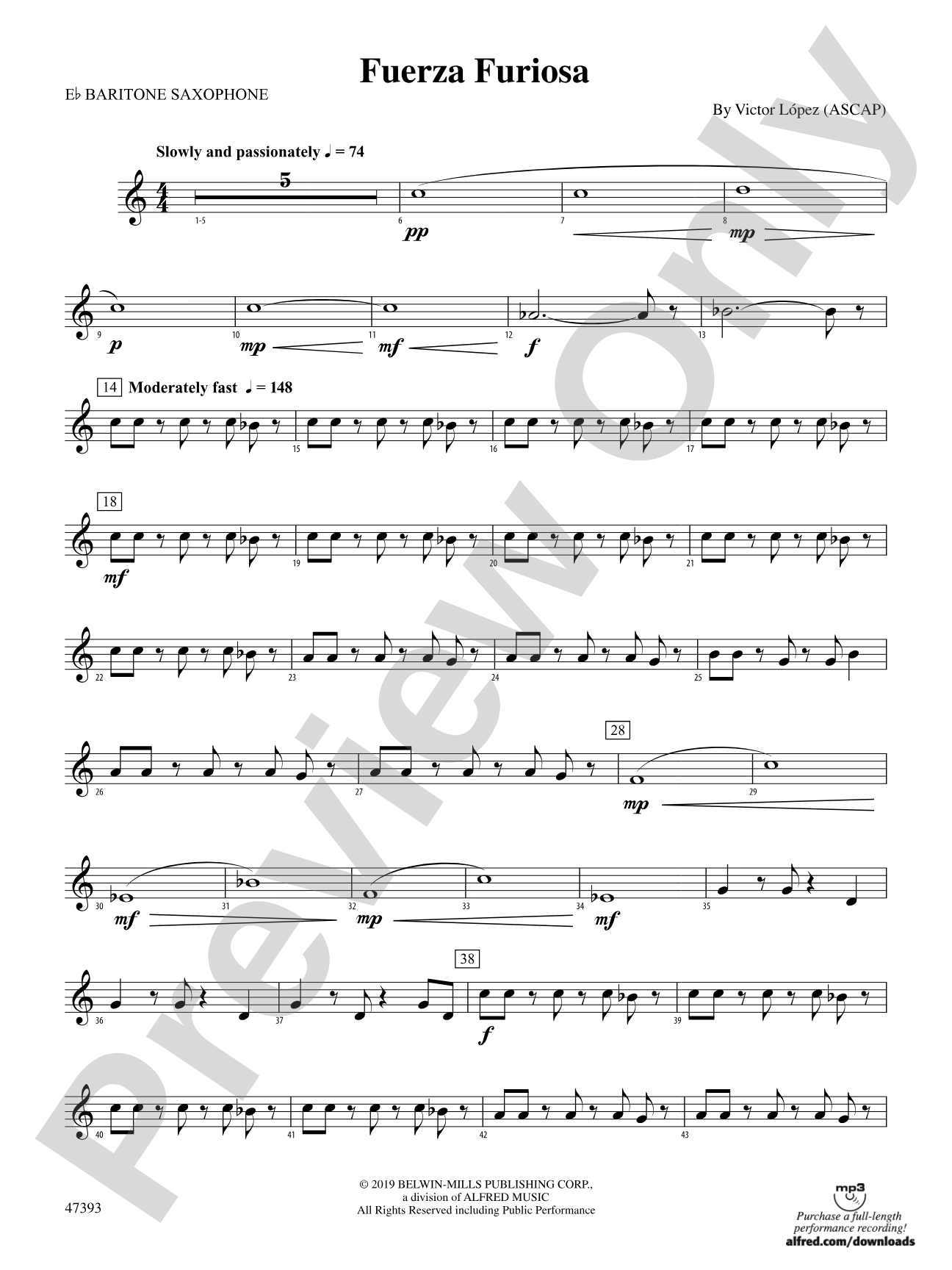 Fuerza Furiosa: E-flat Baritone Saxophone