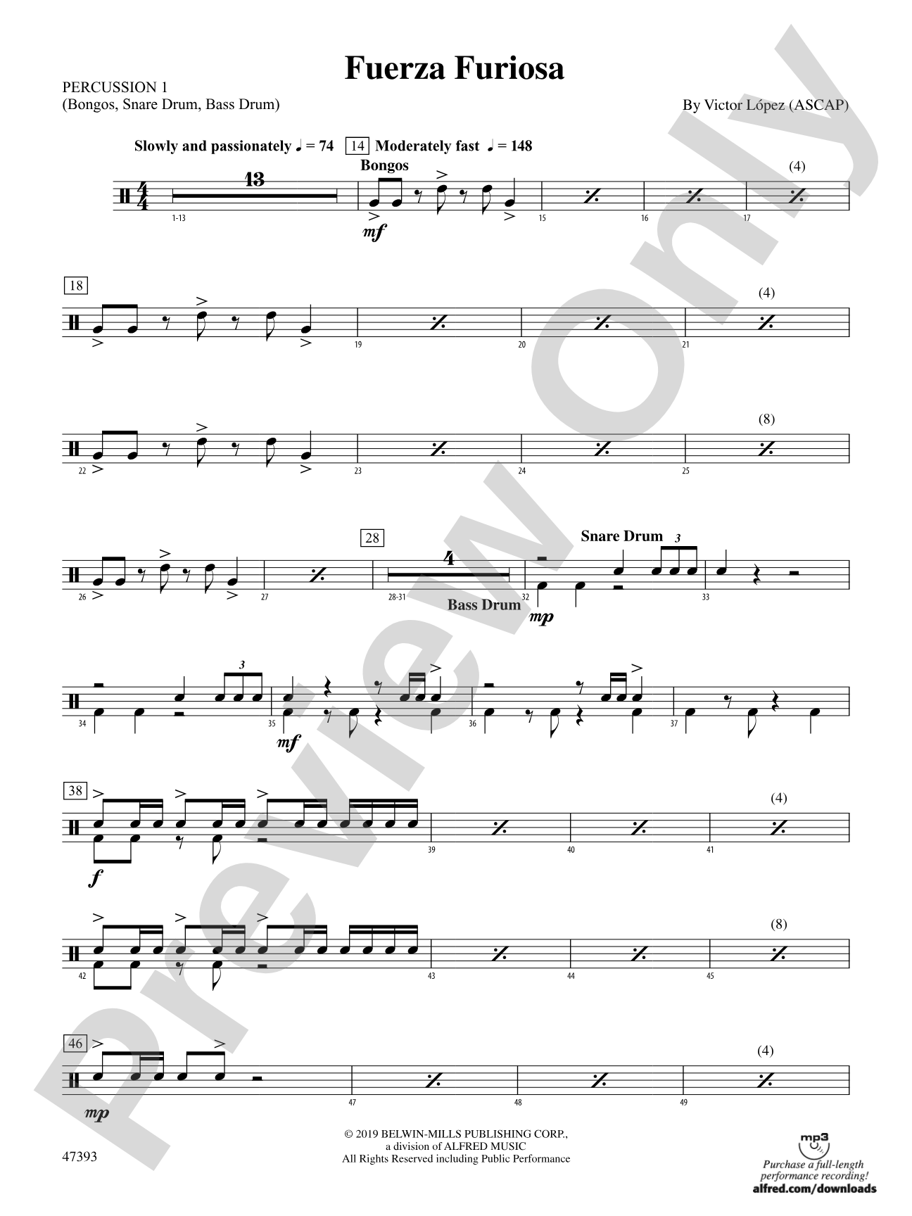 Fuerza Furiosa: 1st Percussion