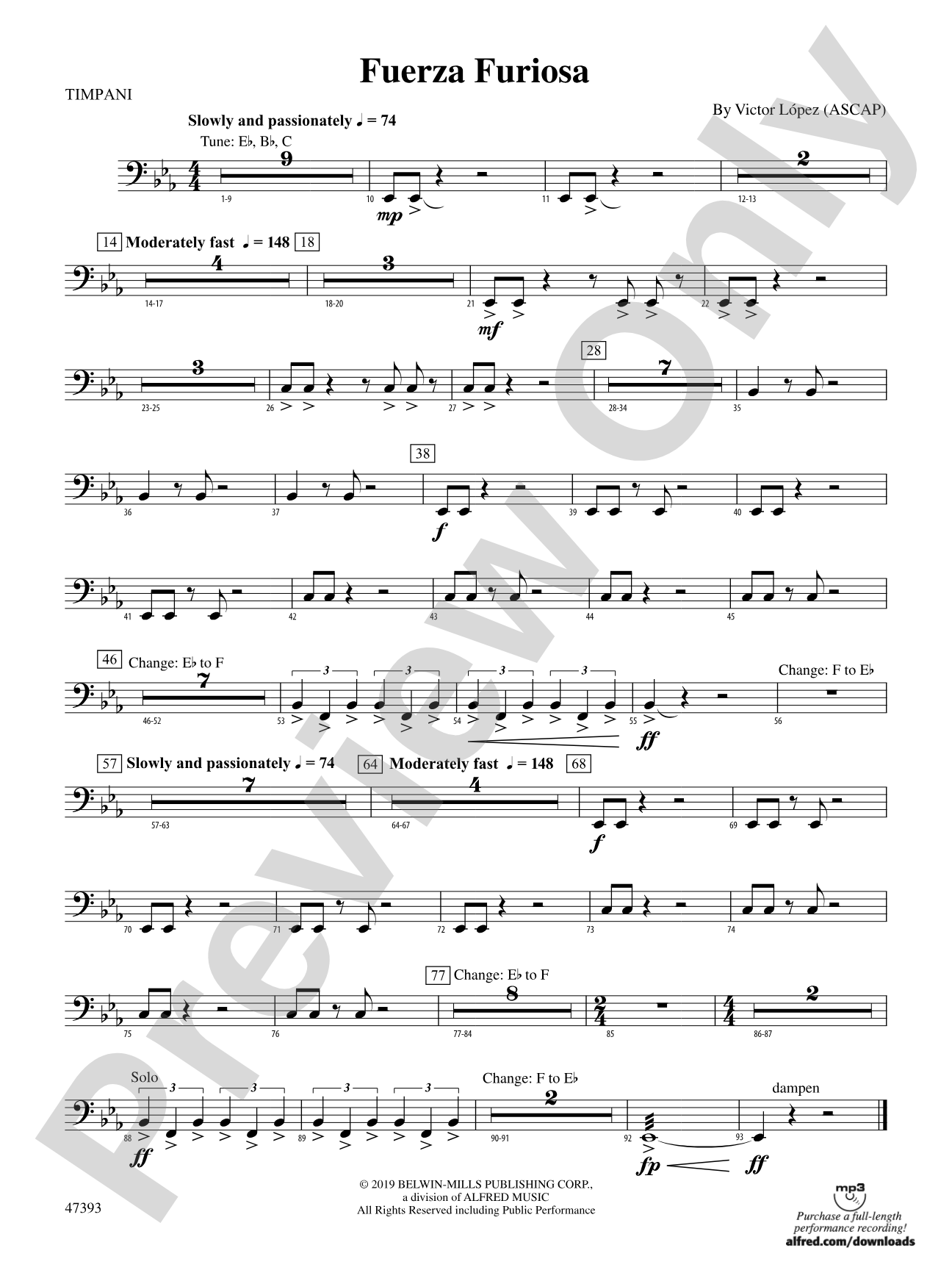 Fuerza Furiosa: Timpani