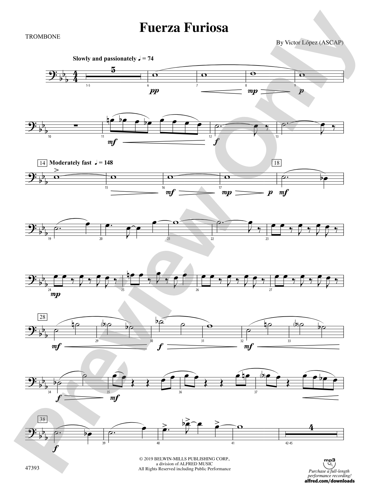 Fuerza Furiosa: 1st Trombone