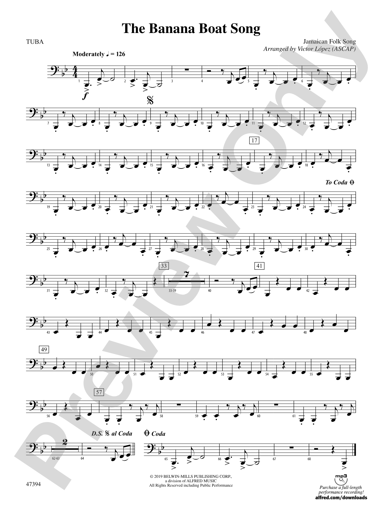 The Banana Boat Song: Tuba