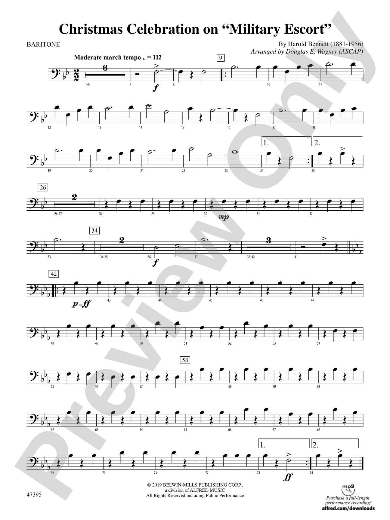 Christmas Celebration on "Military Escort": Baritone B.C.