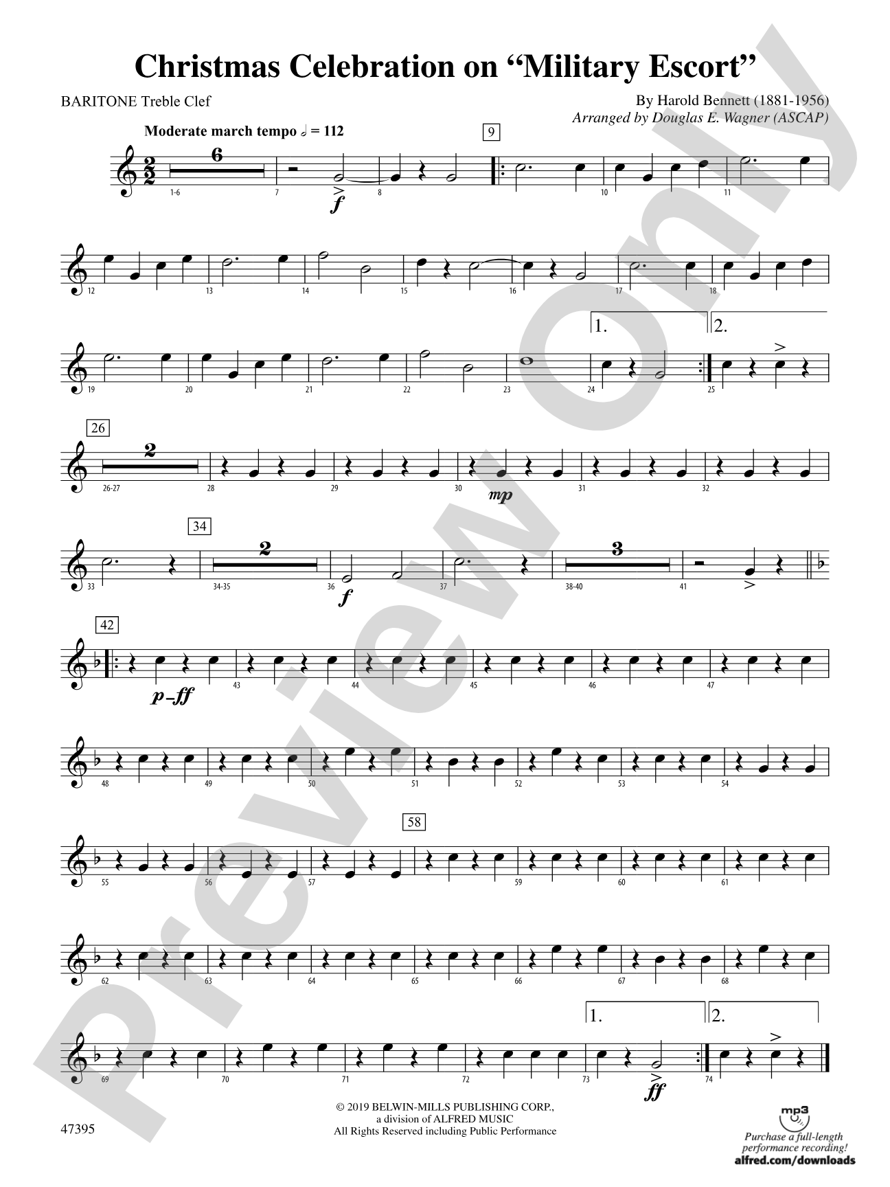 Christmas Celebration on "Military Escort": Baritone T.C.