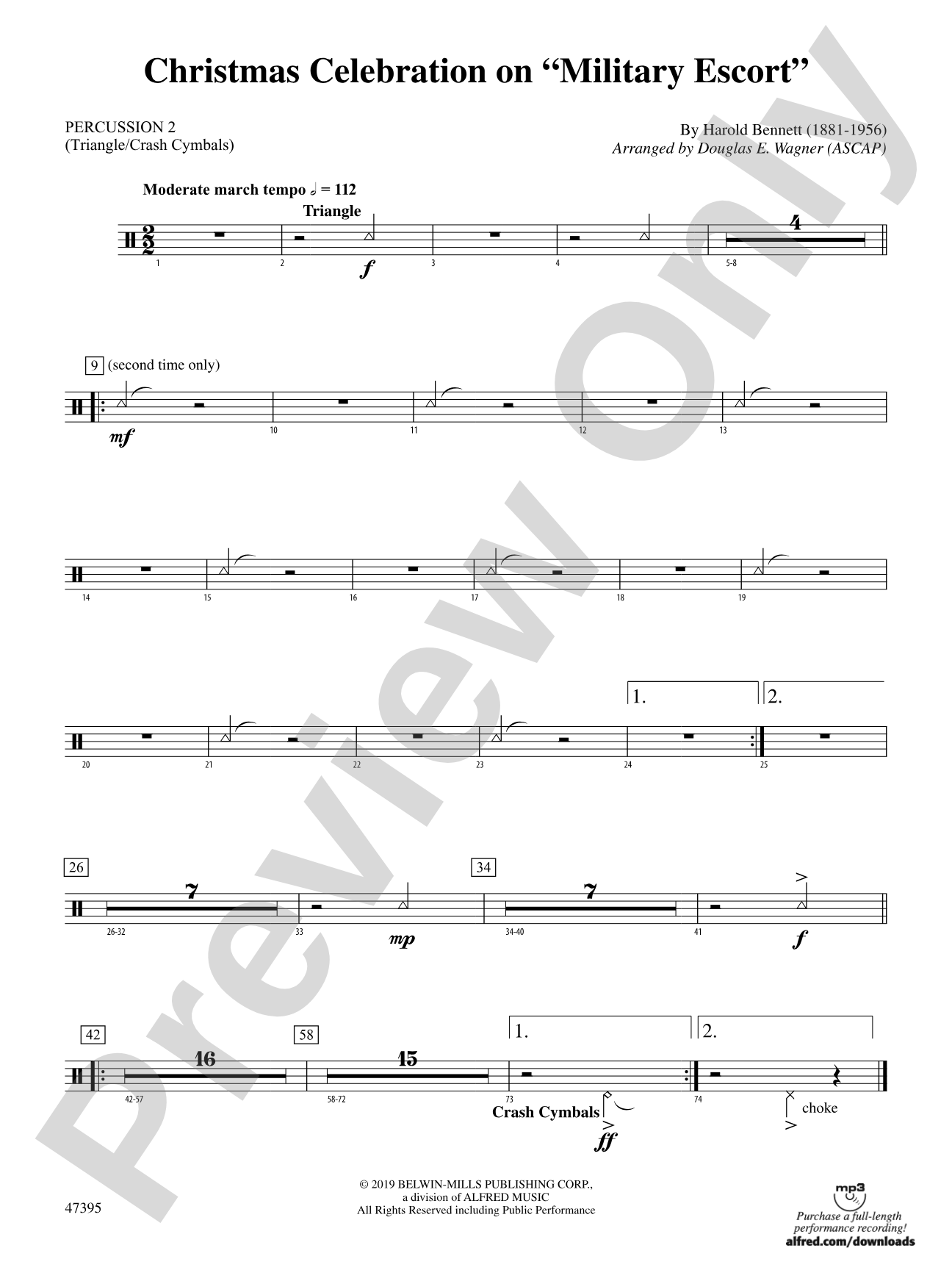 Christmas Celebration on "Military Escort": 2nd Percussion
