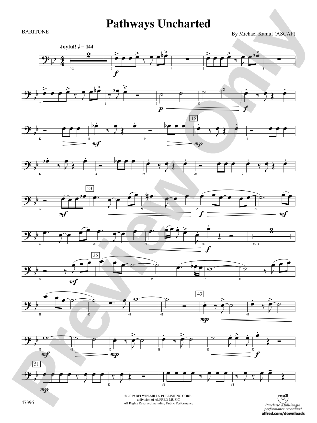 Pathways Uncharted: Baritone B.C.