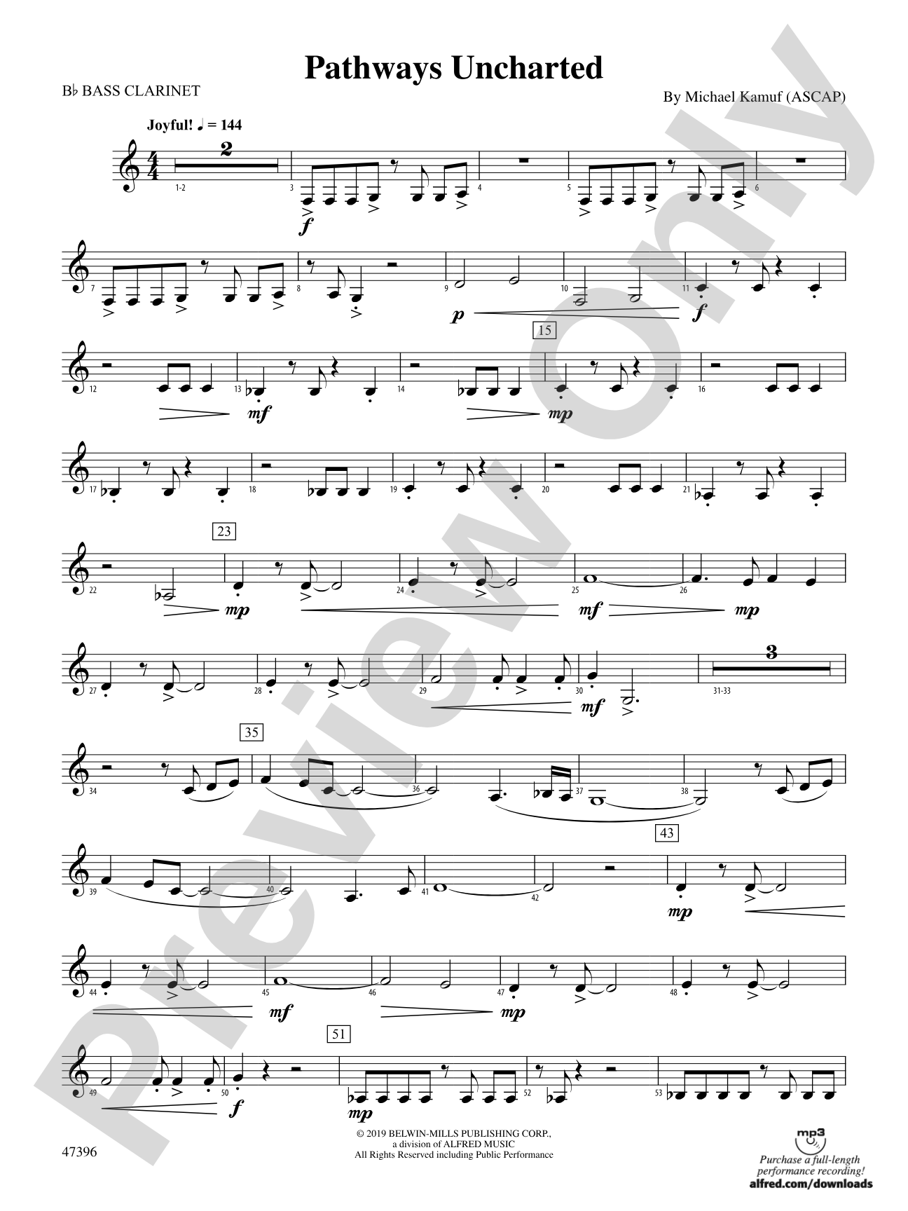 Pathways Uncharted: B-flat Bass Clarinet
