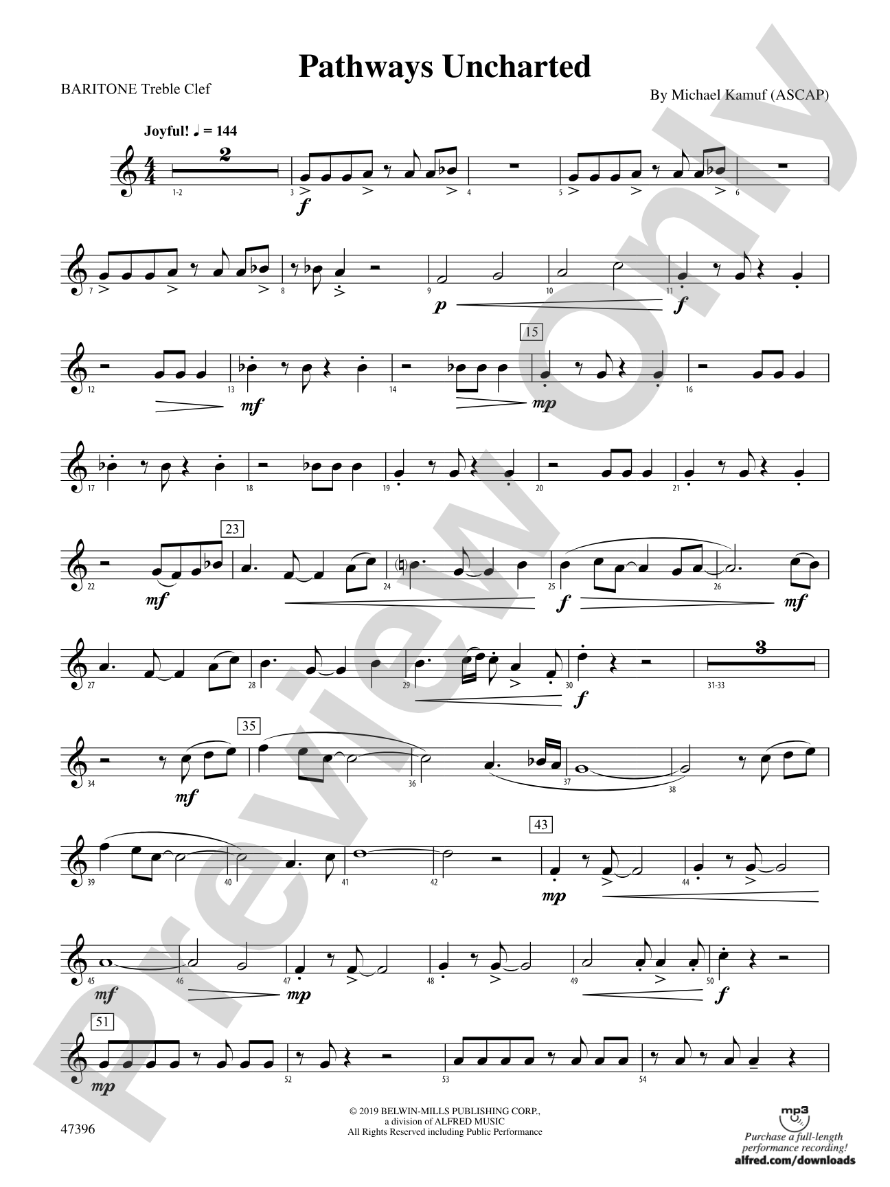Pathways Uncharted: Baritone T.C.