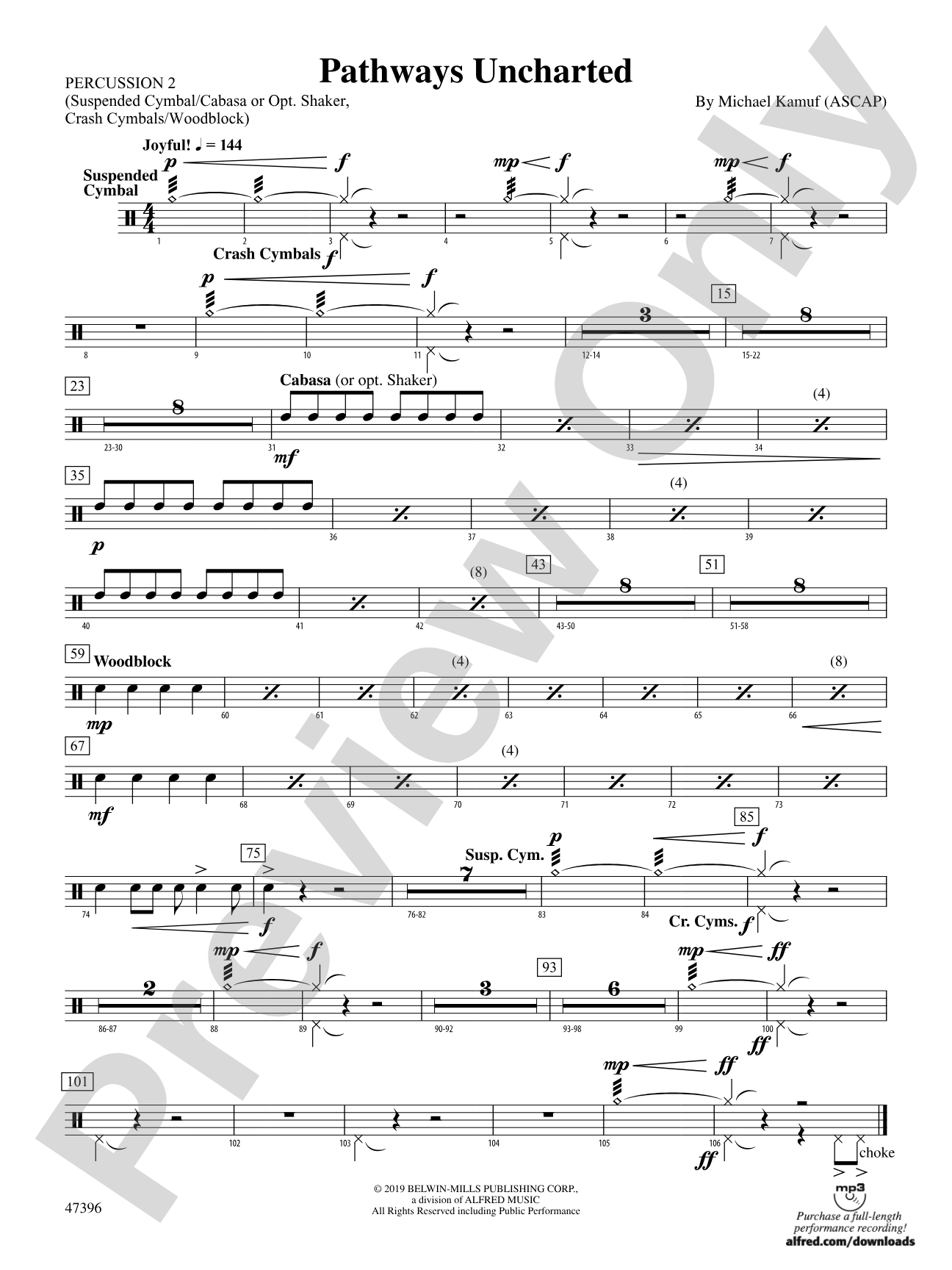 Pathways Uncharted: 2nd Percussion