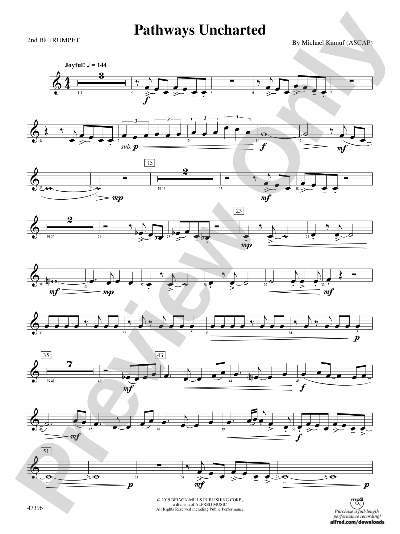 Pathways Uncharted: 2nd B-flat Trumpet