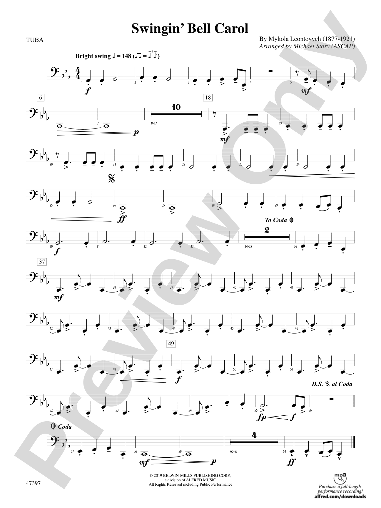 Swingin' Bell Carol: Tuba