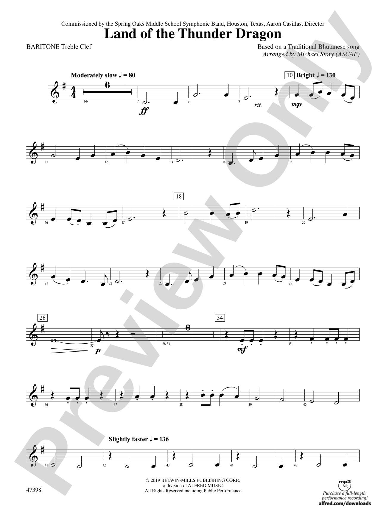 Land of the Thunder Dragon: Baritone T.C.