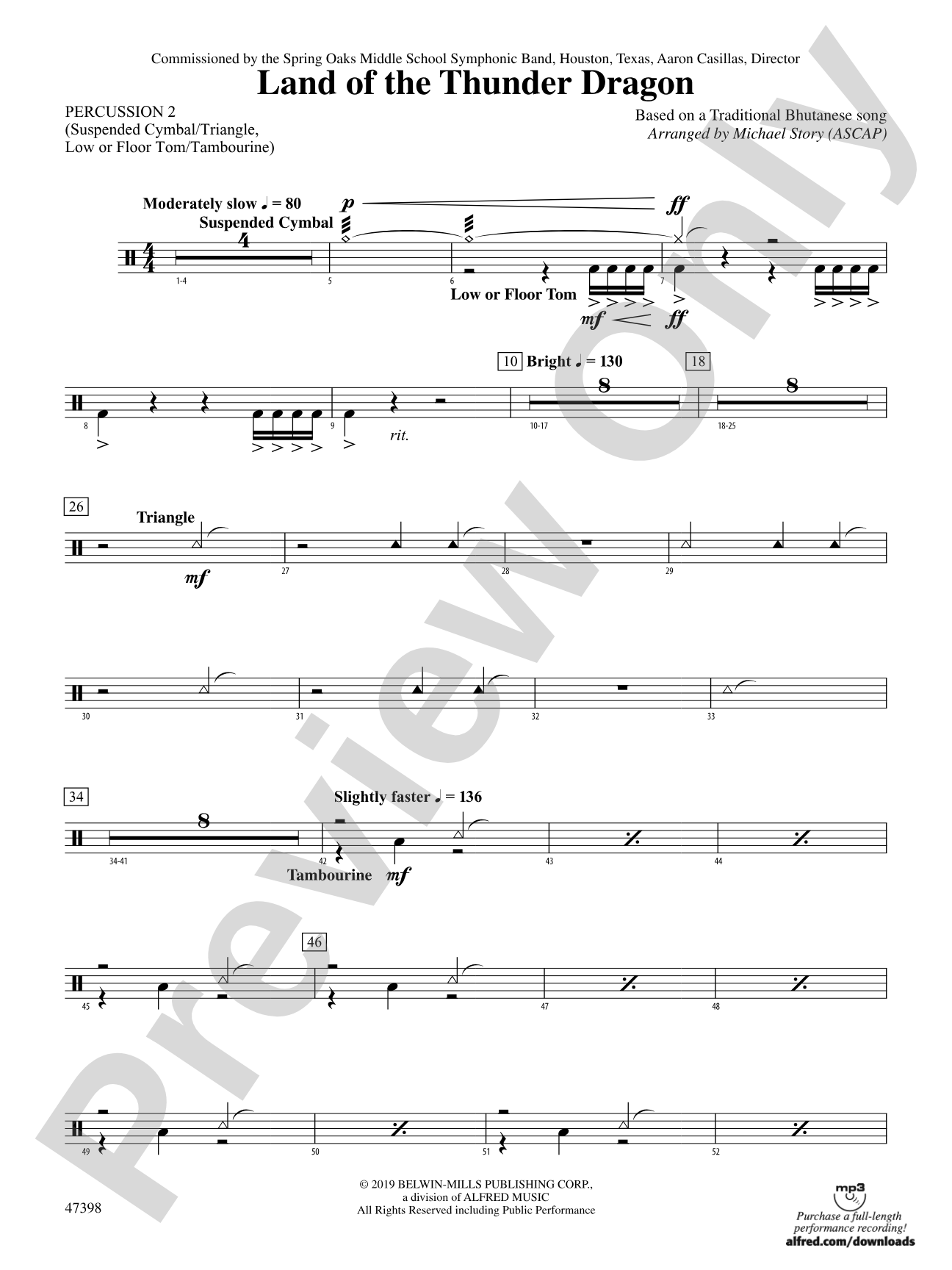 Land of the Thunder Dragon: 2nd Percussion