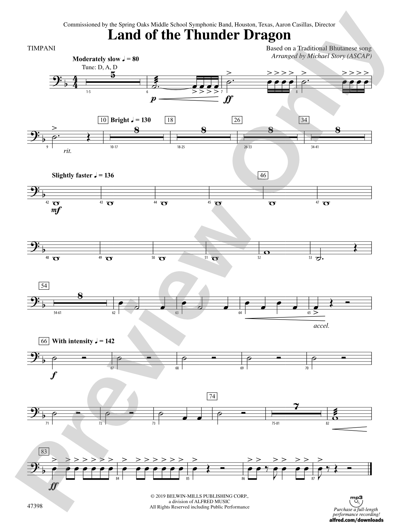 Land of the Thunder Dragon: Timpani