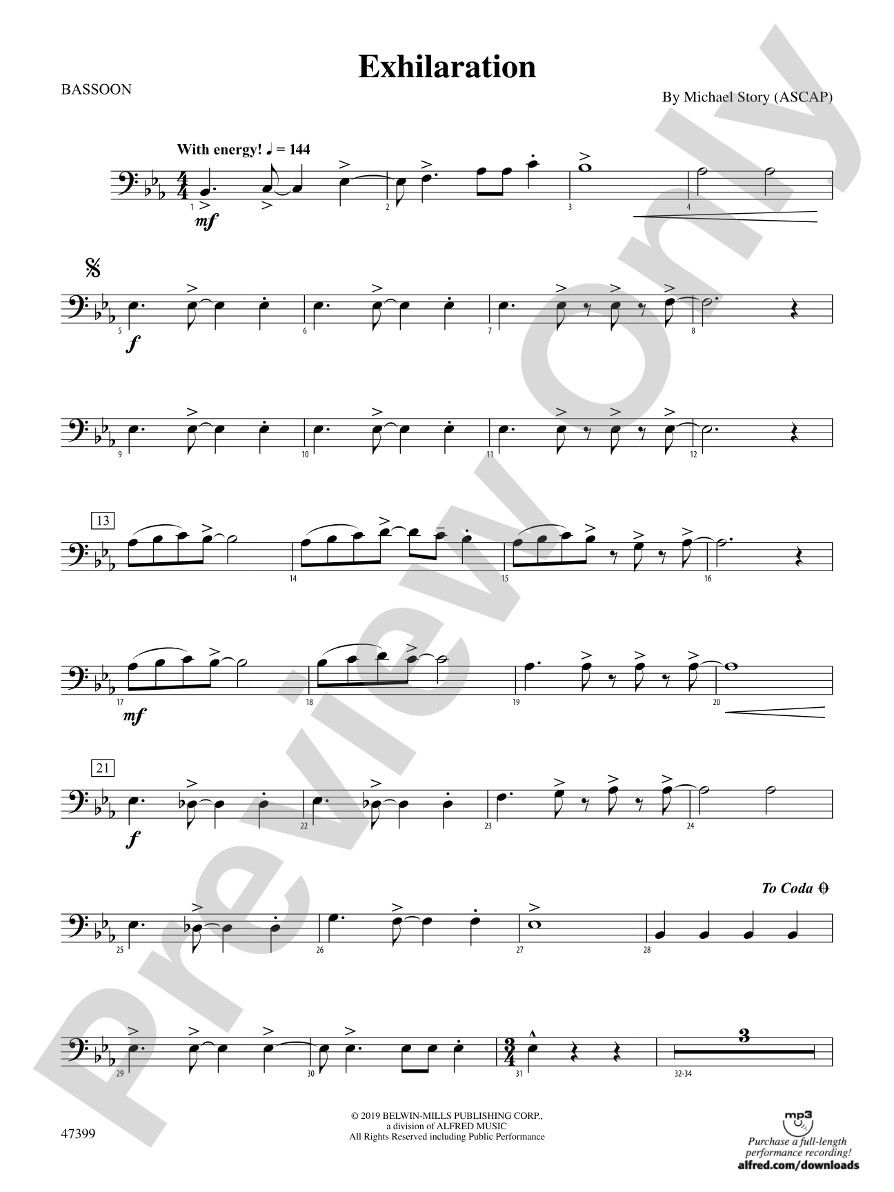 Exhilaration: Bassoon