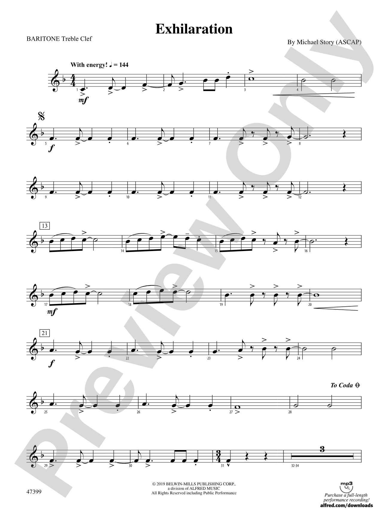 Exhilaration: Baritone T.C.