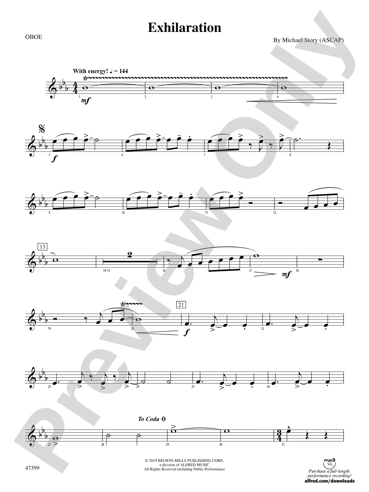 Exhilaration: Oboe