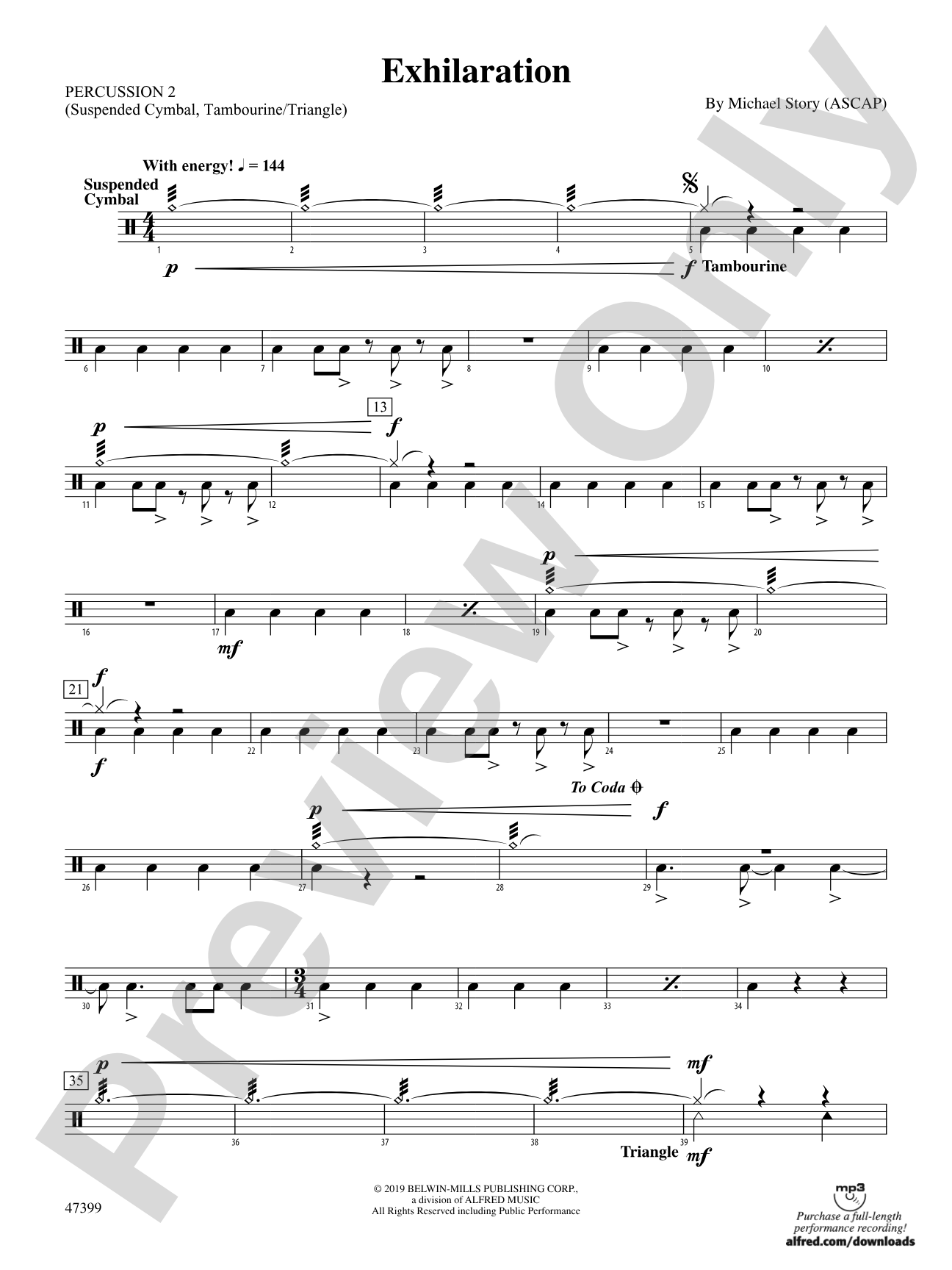 Exhilaration: 2nd Percussion