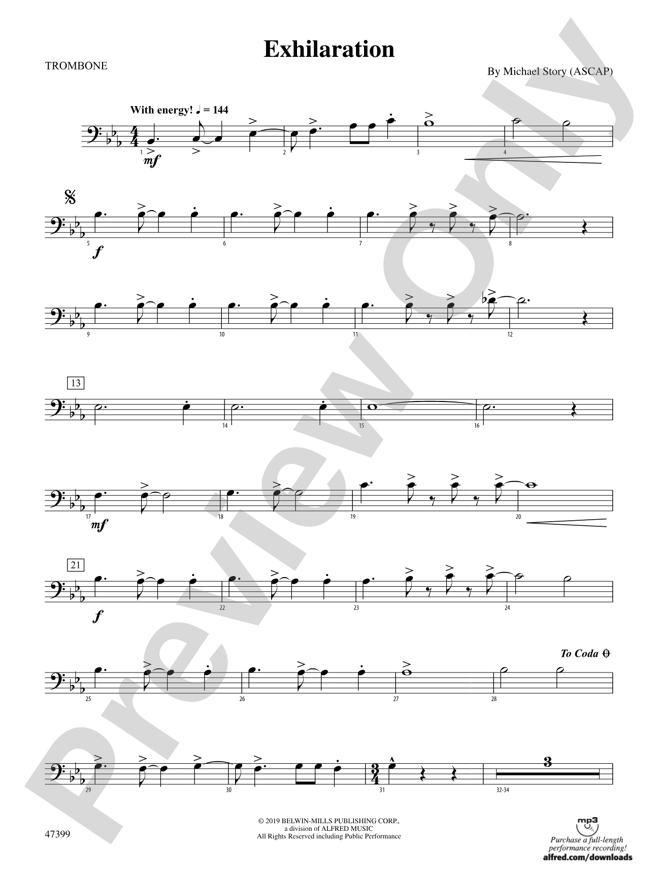 Exhilaration: 1st Trombone