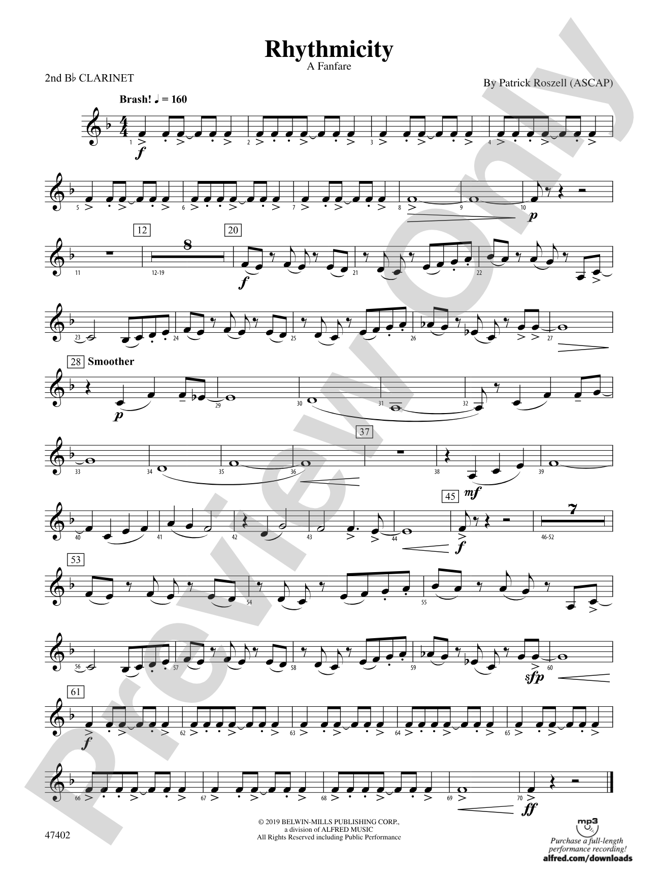 Rhythmicity: 2nd B-flat Clarinet