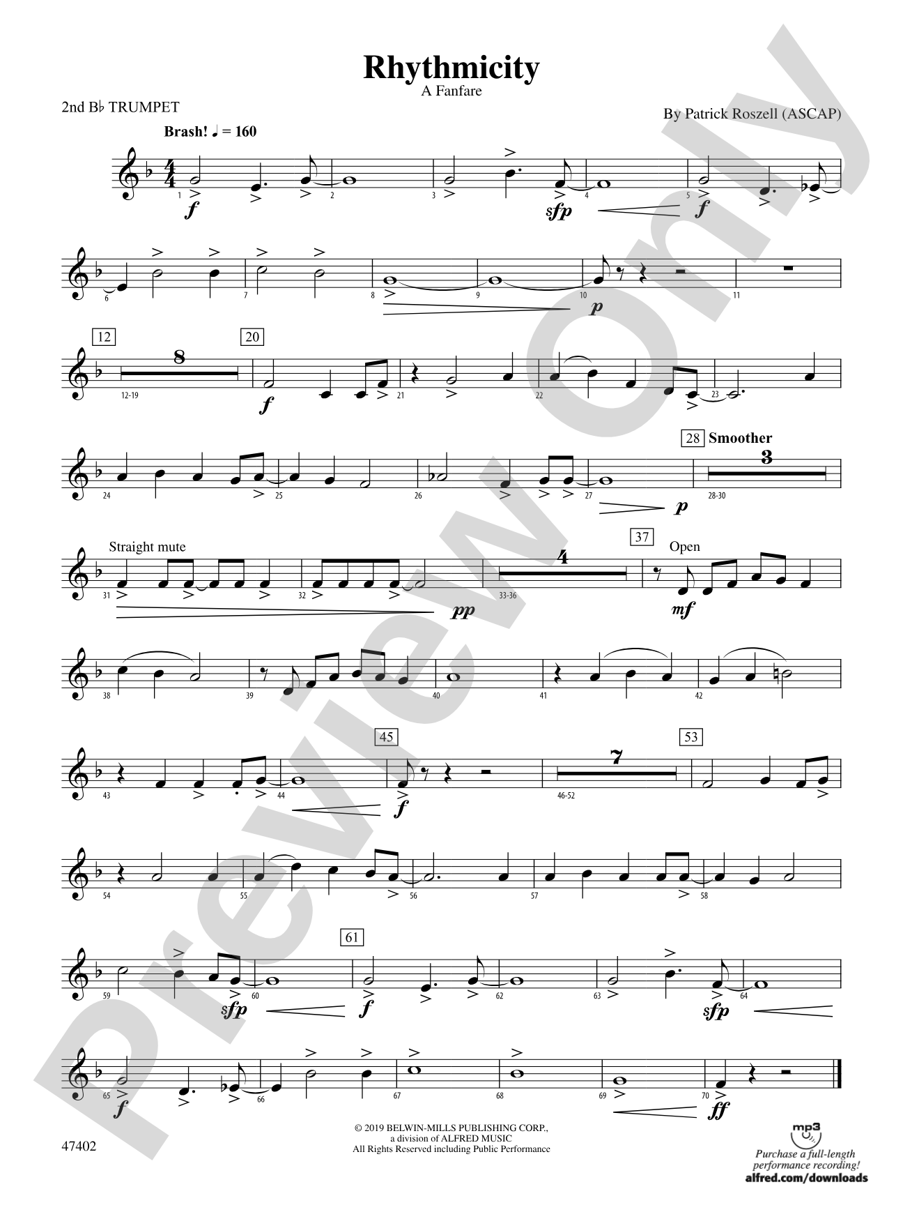 Rhythmicity: 2nd B-flat Trumpet