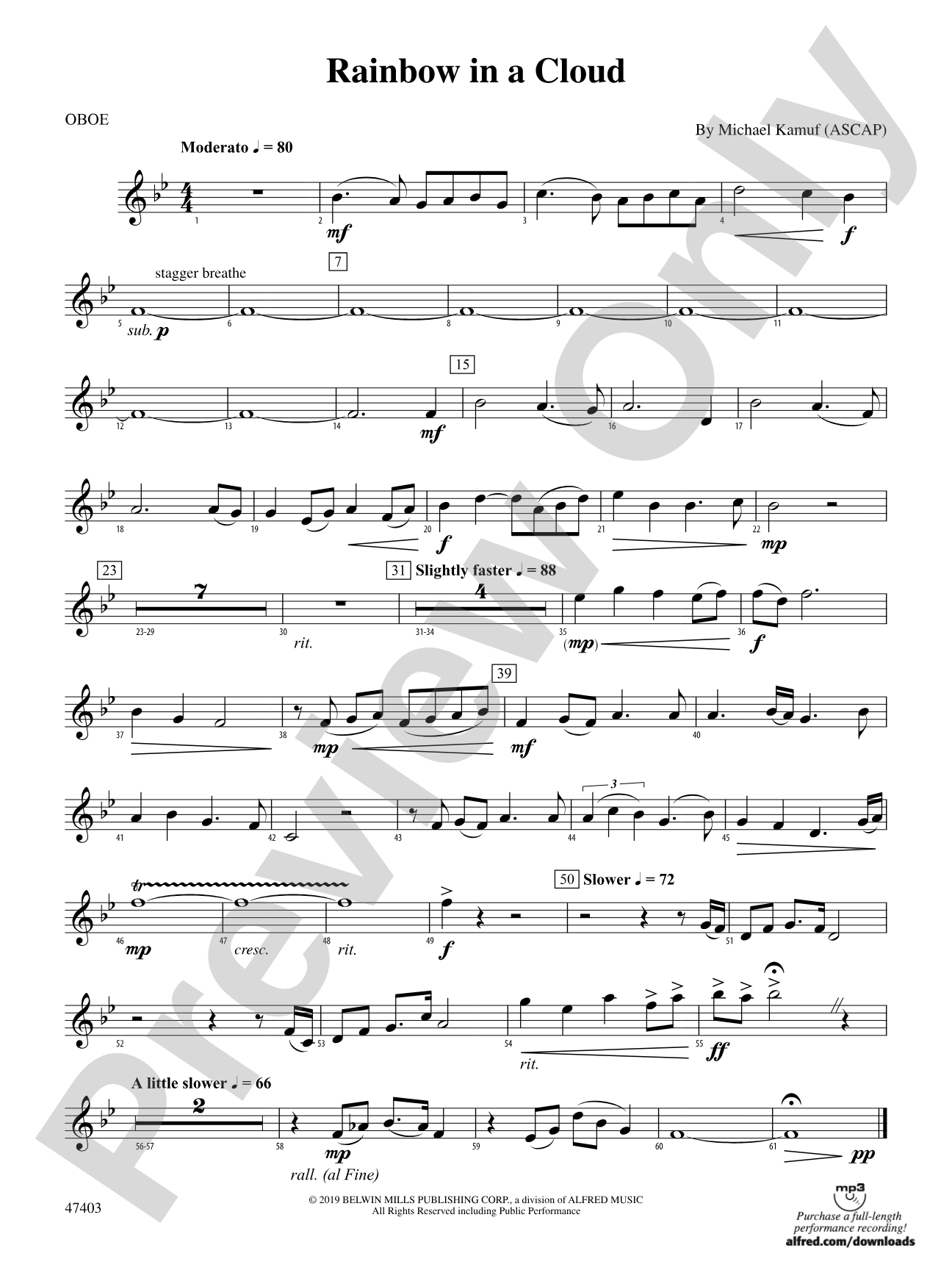 Rainbow in a Cloud: Oboe