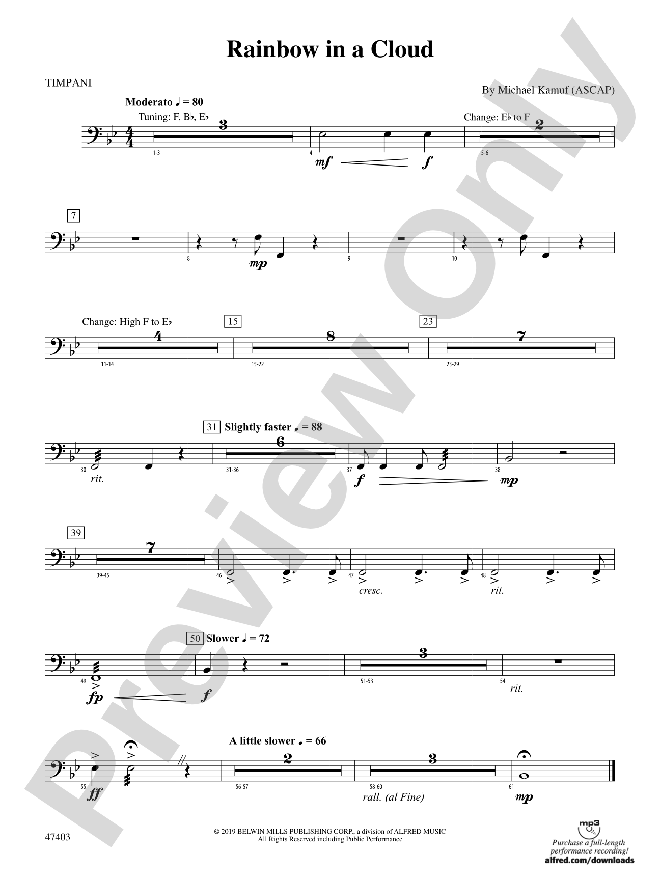 Rainbow in a Cloud: Timpani