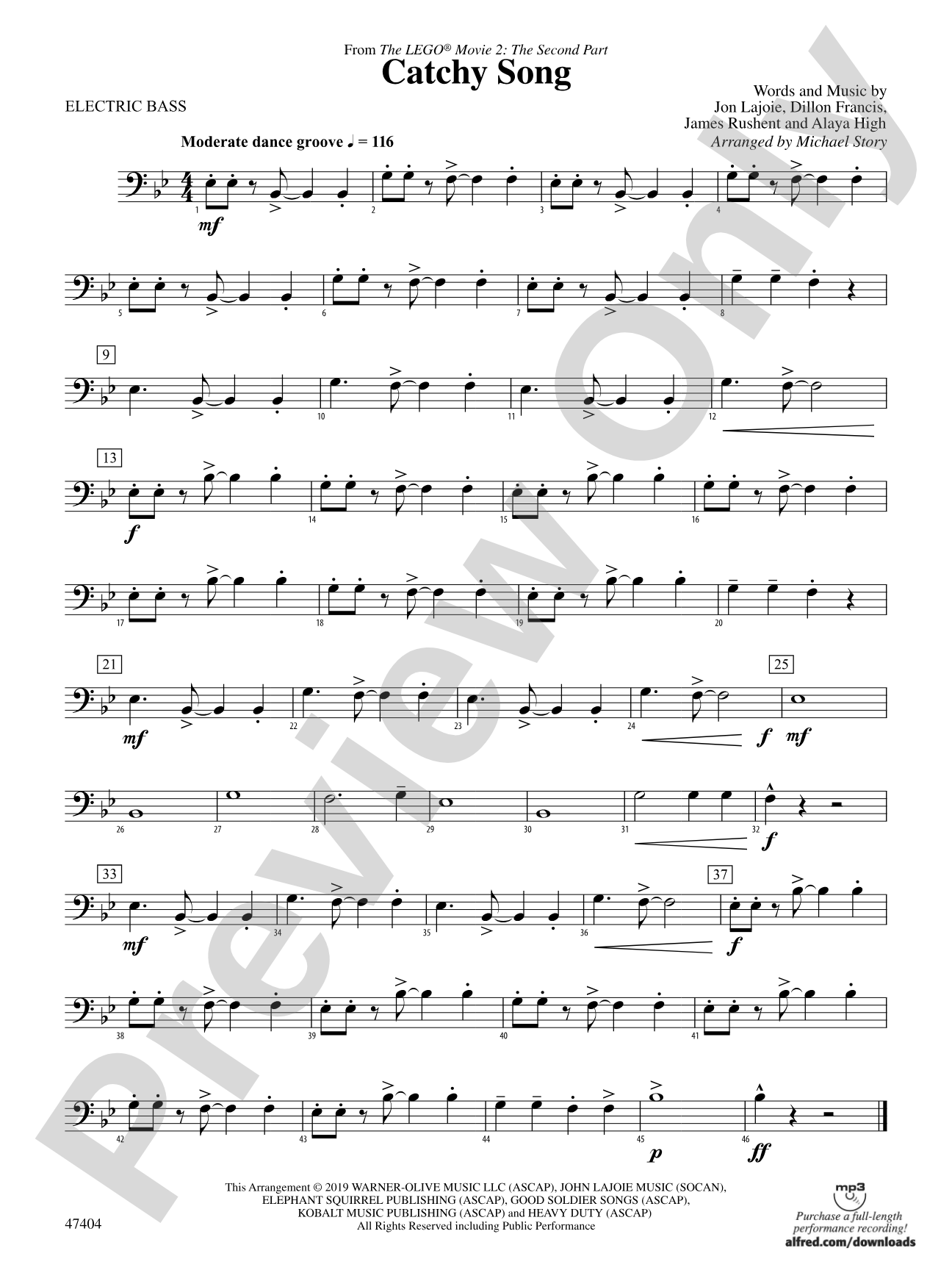 Catchy Song: Electric Bass