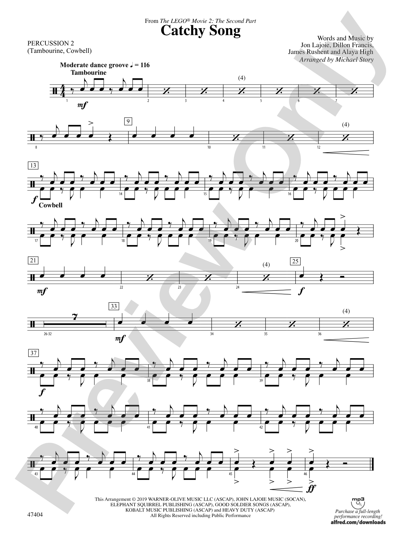 Catchy Song: 2nd Percussion