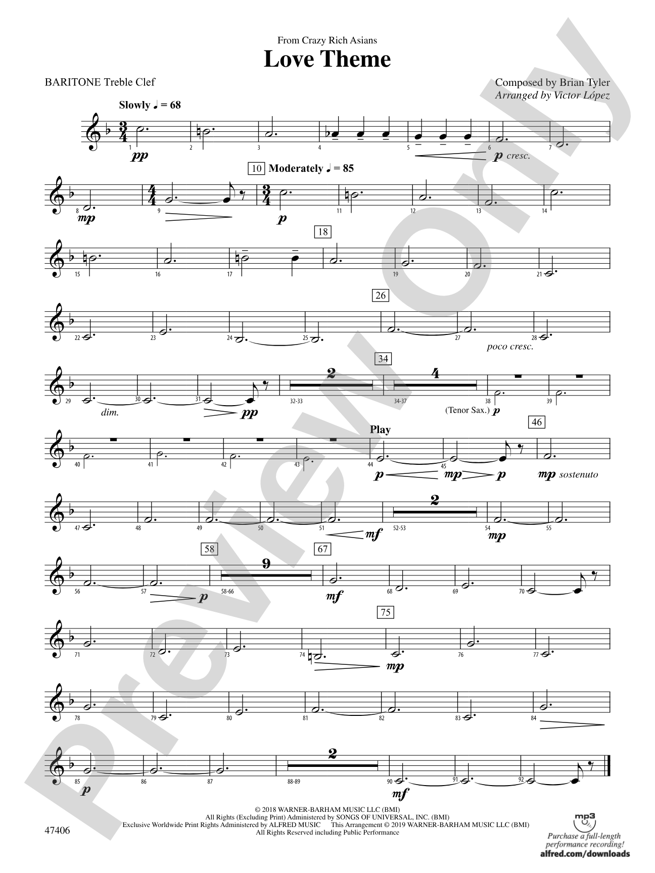 Love Theme: Baritone T.C.