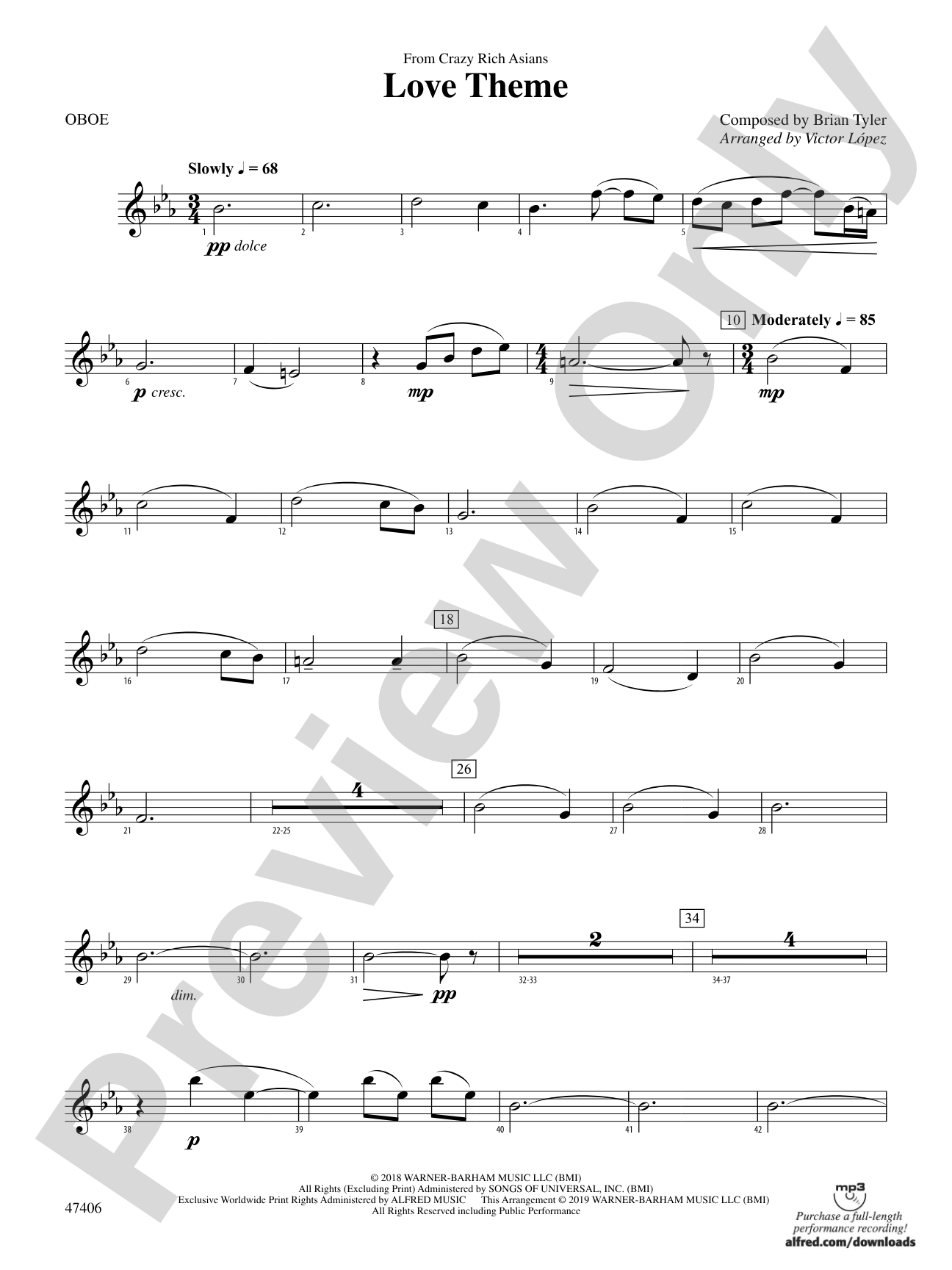 Love Theme: Oboe