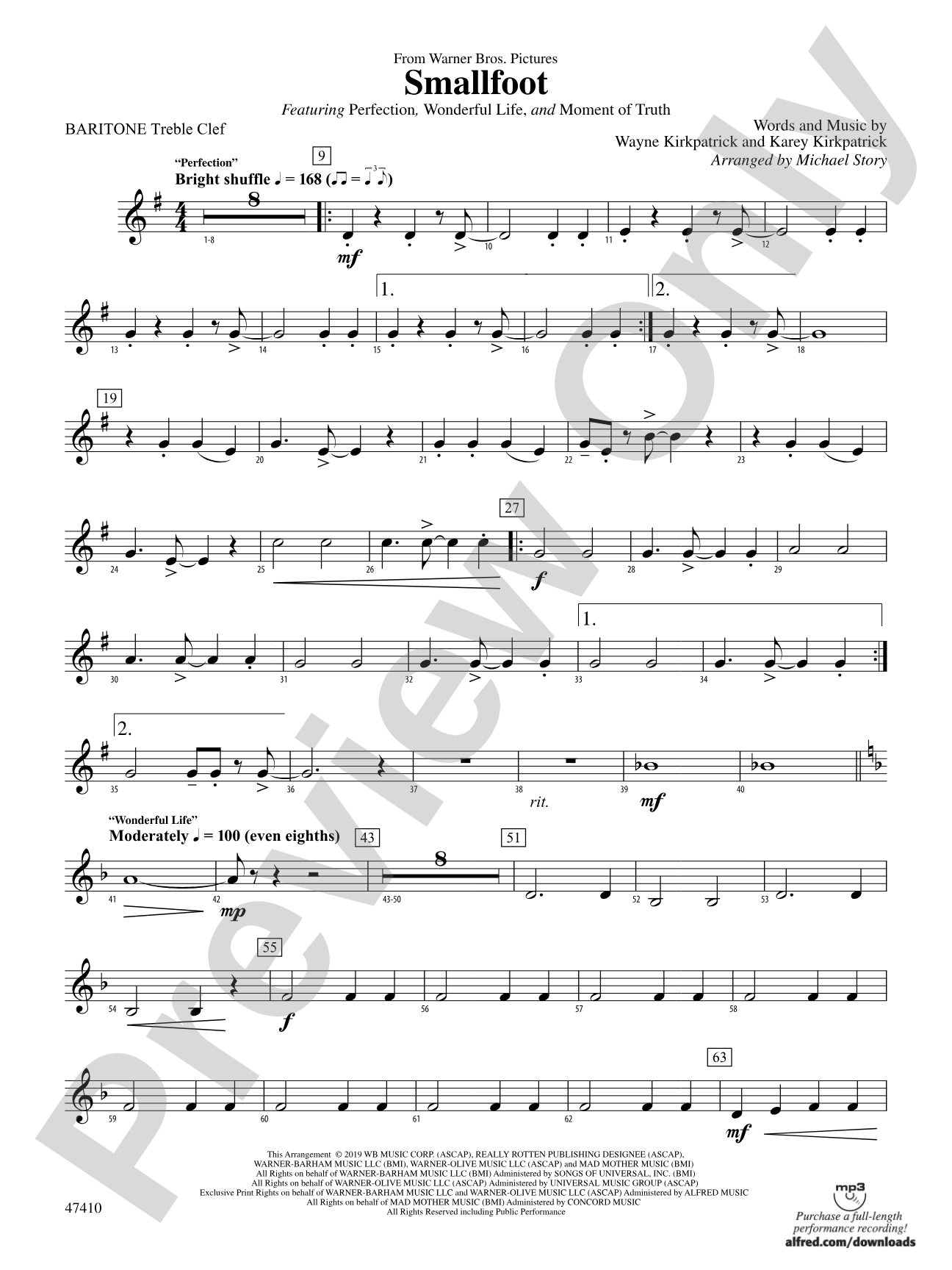 Smallfoot: Baritone T.C.